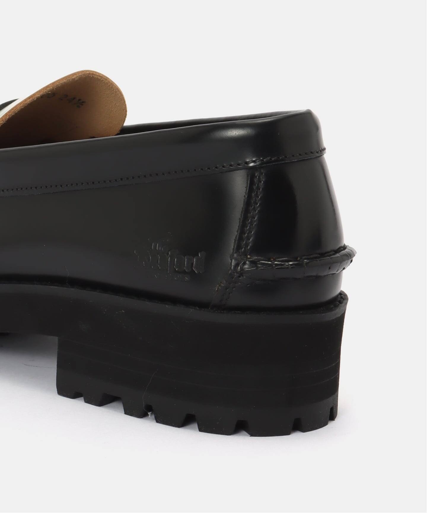 The Kenford Fineshoes TANK SOLE LOAFERS / BLACK WHITE（ローファー