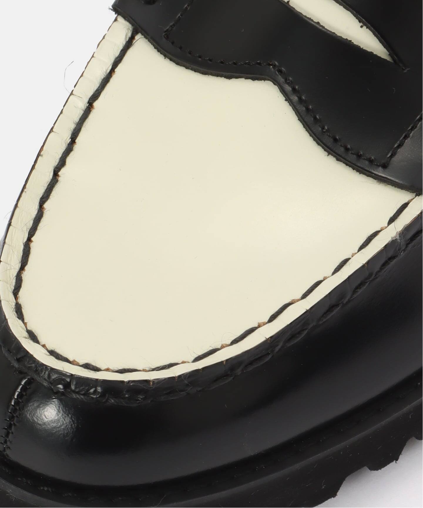The Kenford Fineshoes TANK SOLE LOAFERS / BLACK WHITE（ローファー