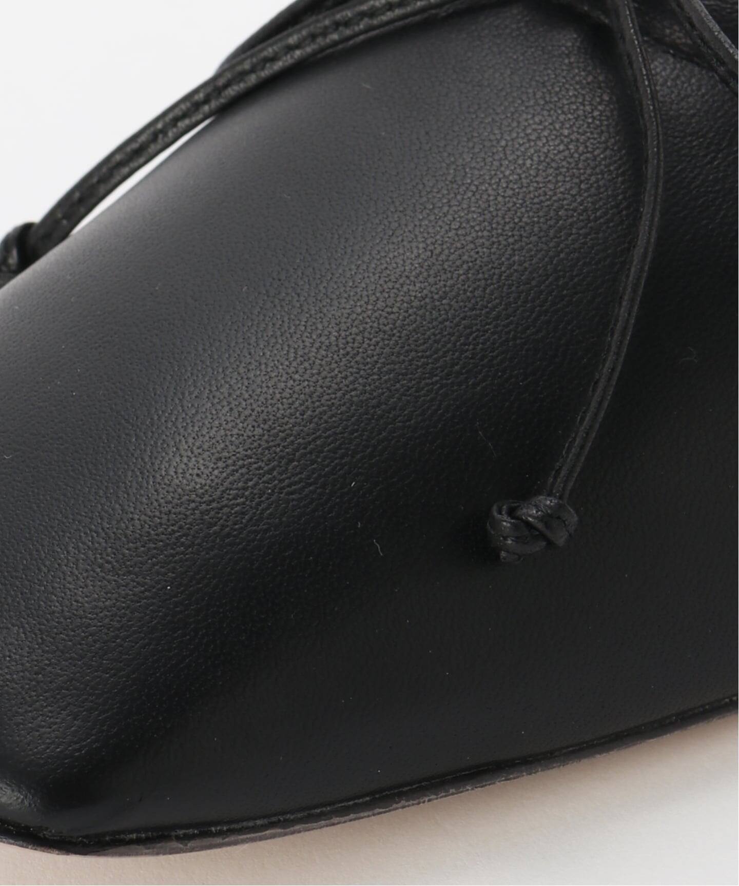 美品　PIPPICHIC AMBER BALLET バレエシューズ　黒　38 PIPPICHIC/ピッピシック】AMBER BALLET LEATHER：バレエシューズ