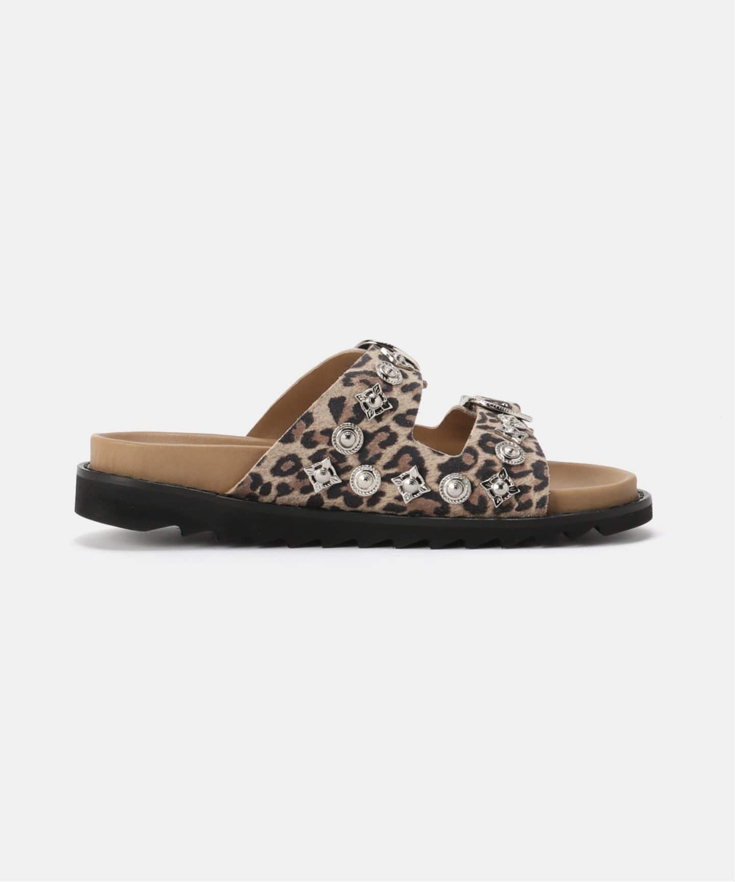 TOGA PULLA/トーガプルラ】LEOPARD PRINT SUEDE：サンダル