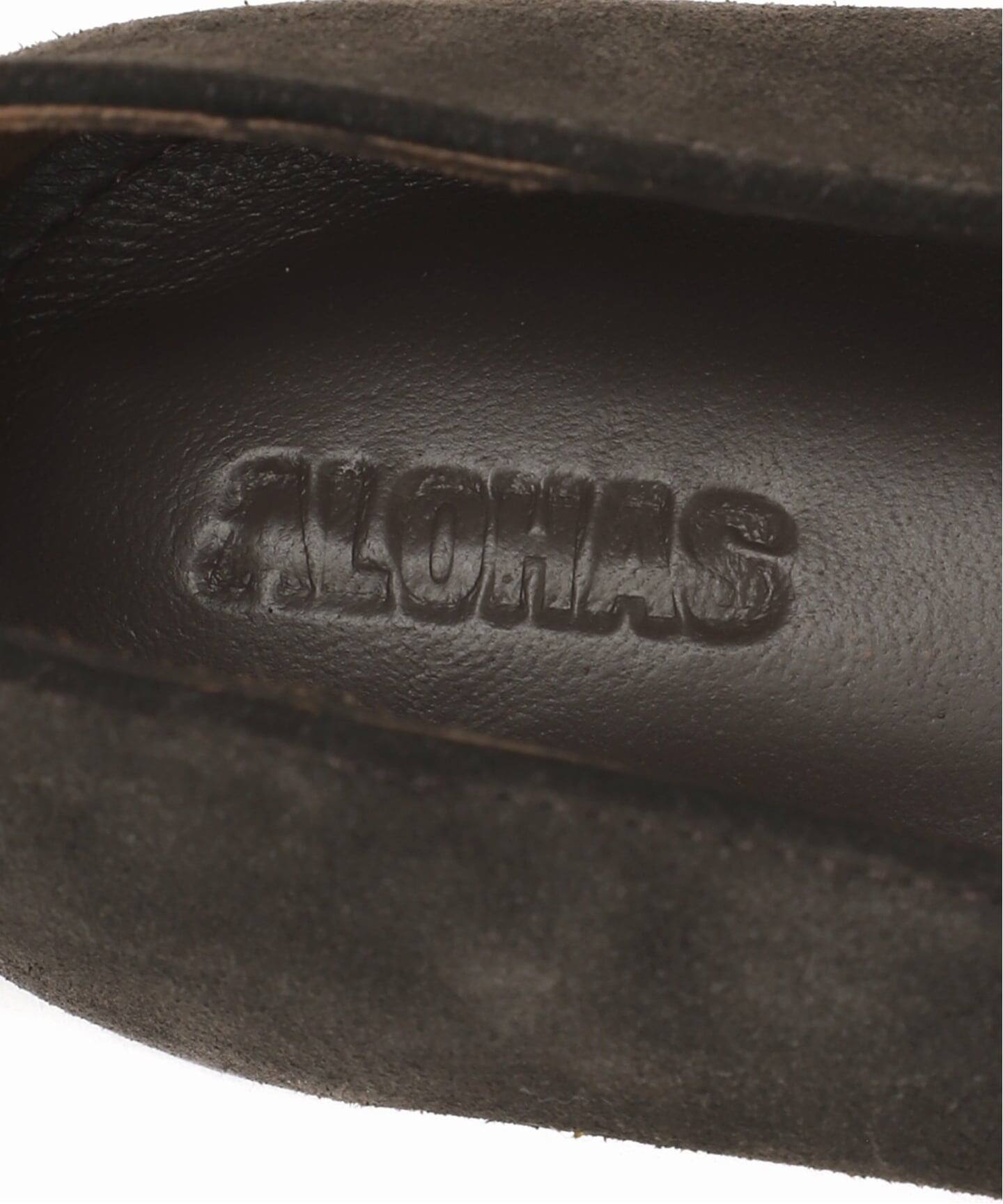 ALOHAS/アロハス】Sway Suede Coffee Brown Leather B：フラット