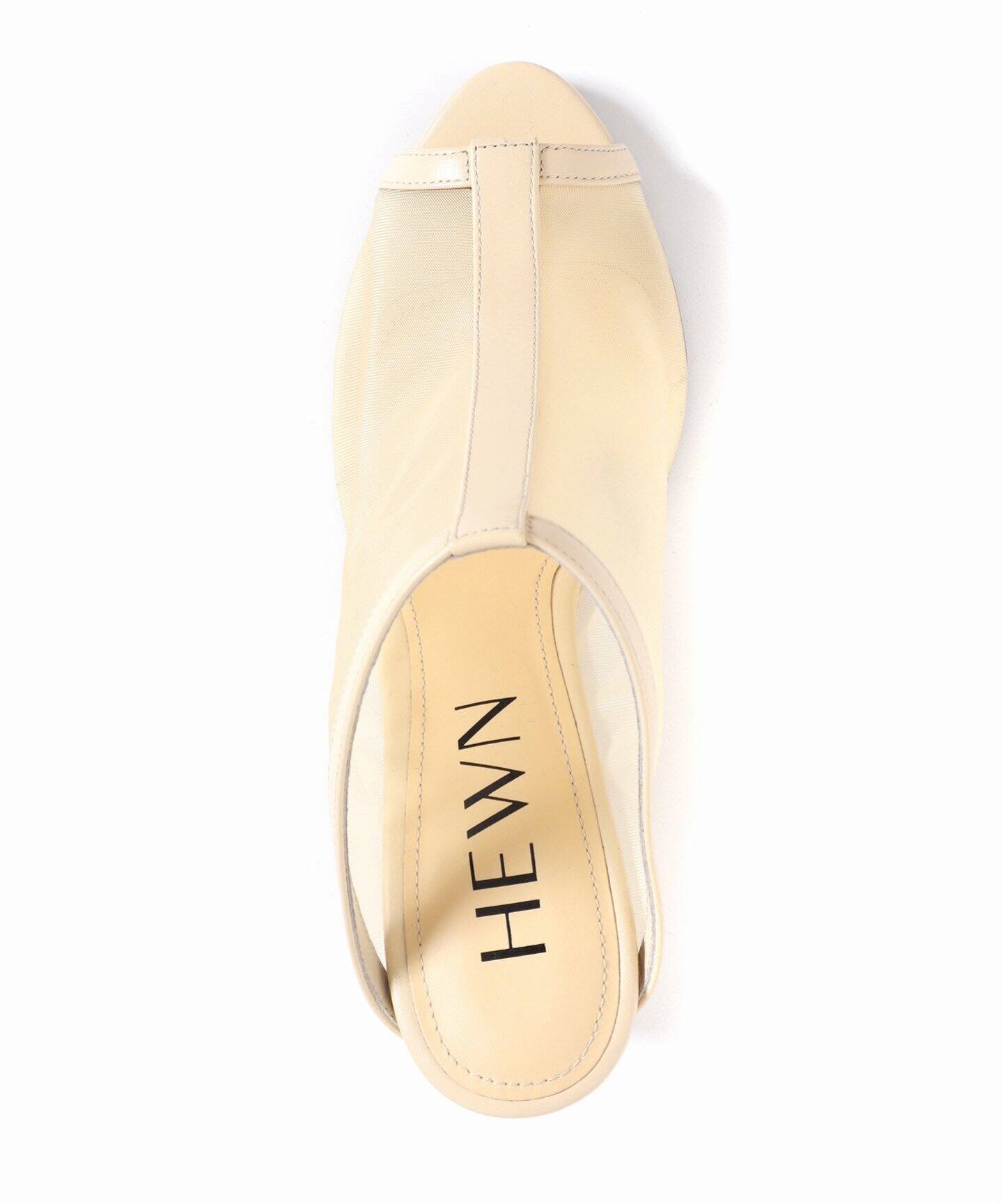 予約》《別注》【HEWN/ヒューン】Tulle wedge heels SP LS：サンダル 
