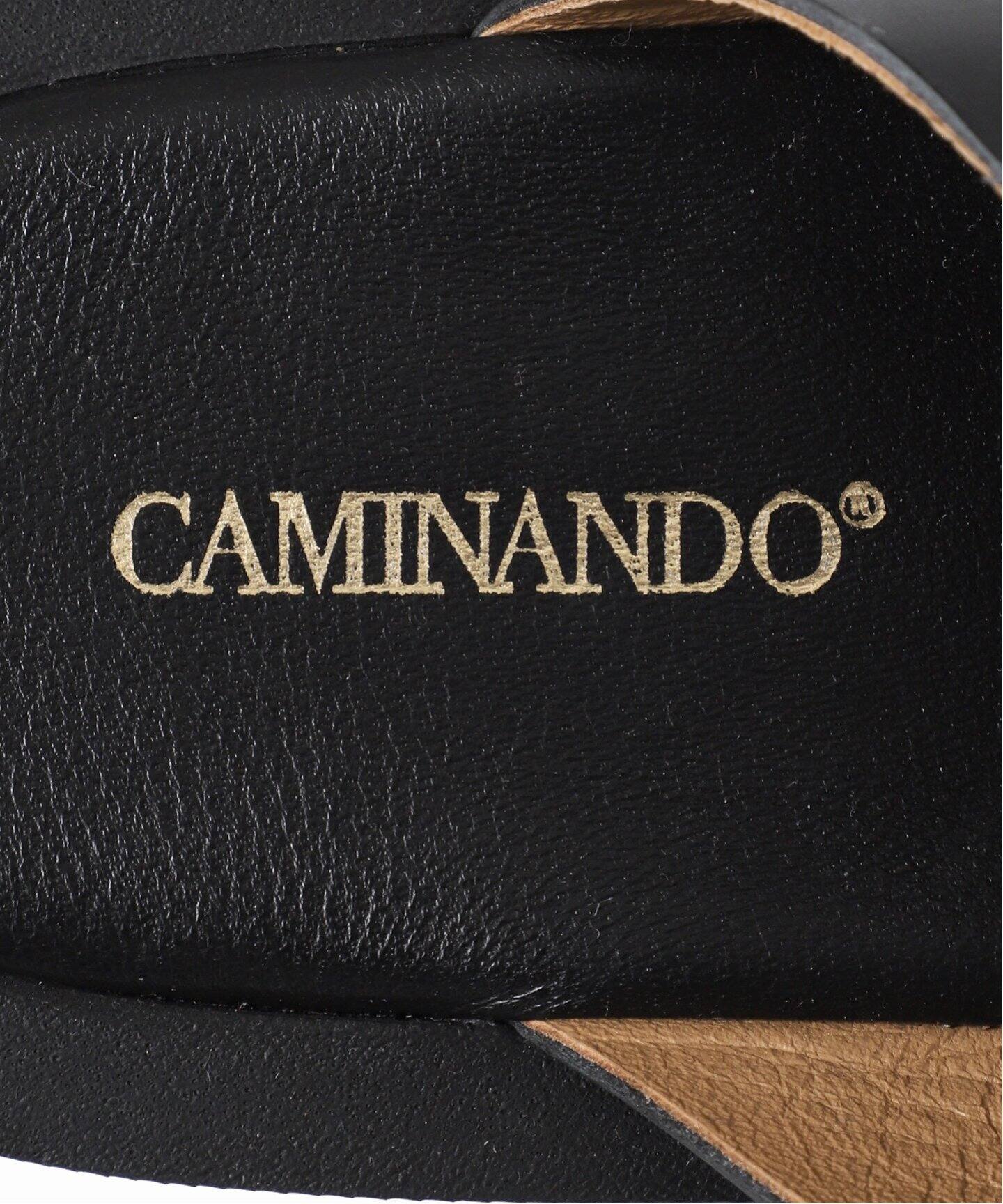 別注》【CAMINANDO/カミナンド】LEATHER BUCKLE PLATFORM：サンダル 