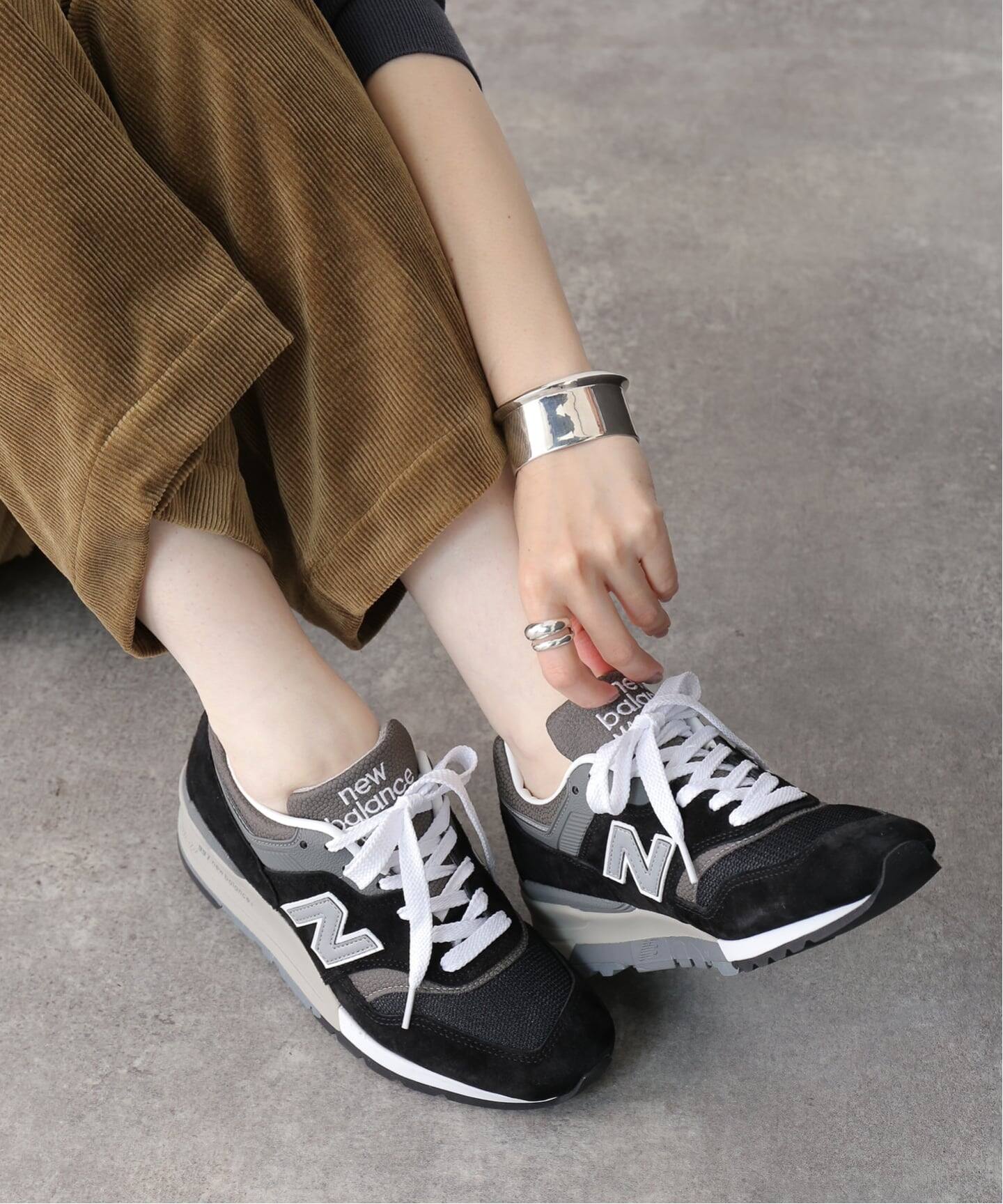 【ユーズド】M997BK 23.5cmブラックxグレー　黒灰　ニューバランス NEW BALANCE / ニューバランス】U997BK：スニーカー（スニーカー