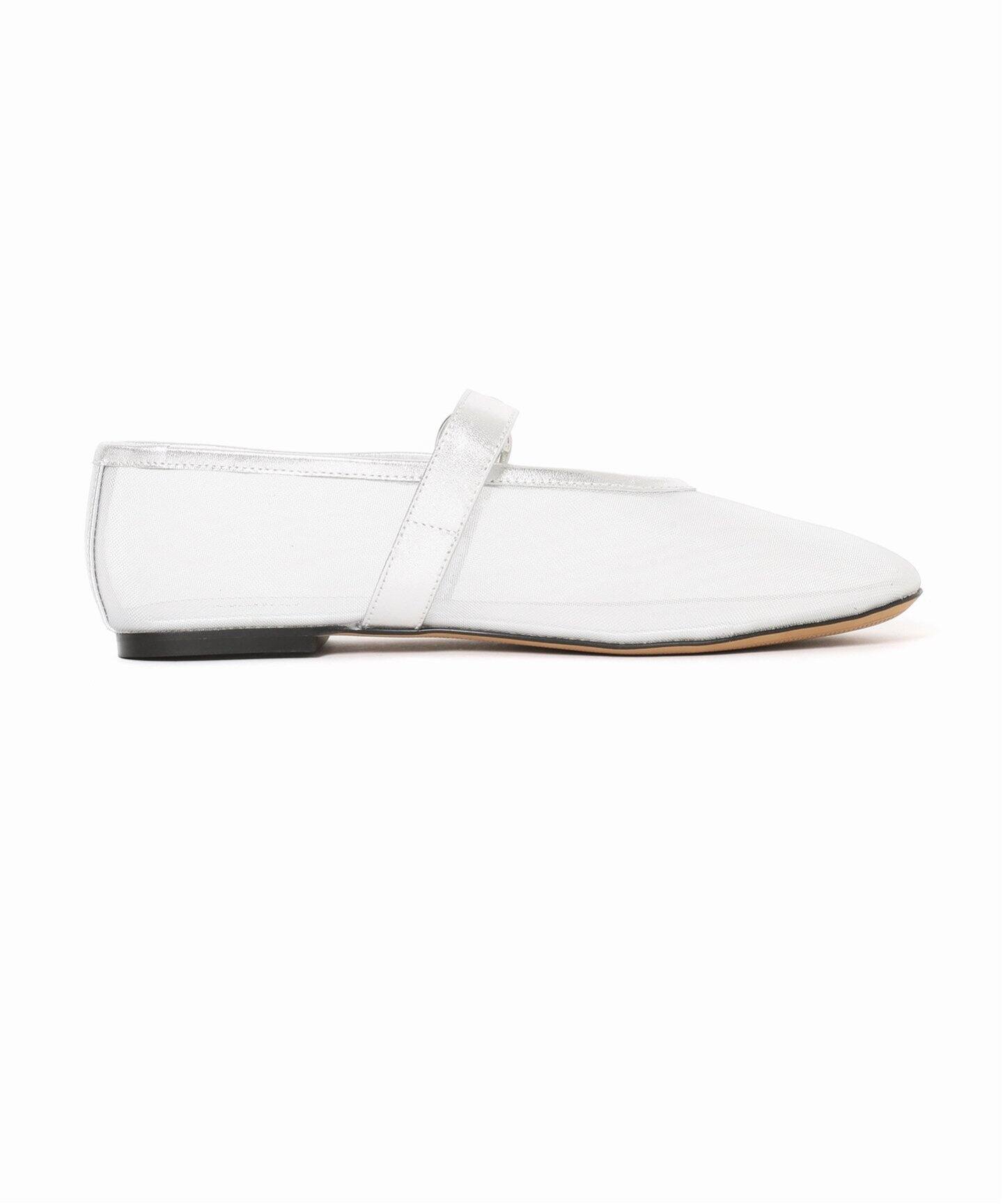 Mollini/モリーニ】 NUDE MESH PATENT（フラットシューズ
