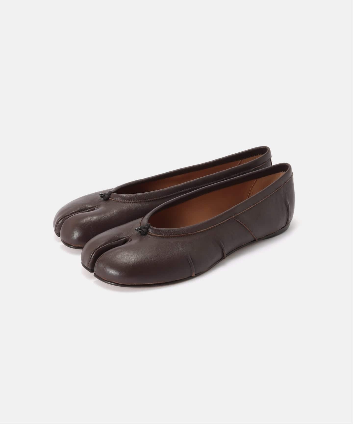 【関税込み】Maison Margiela ブラウン Tabi New バレエシューズ MAISON MARGIELA / メゾン マルジェラ】 TABI BALLERINA NEW