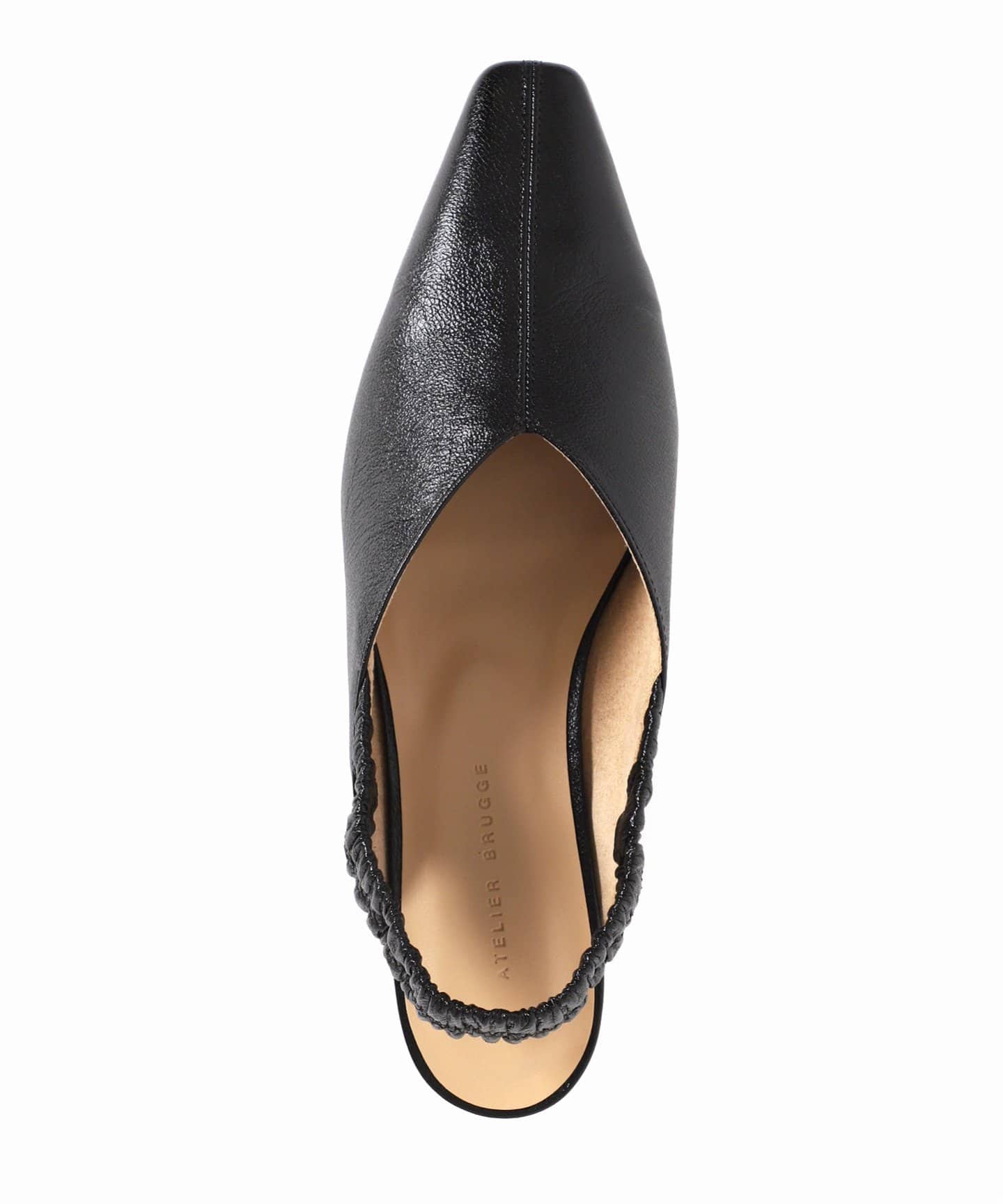 atelier brugge/アトリエブルージュ】 Shirring Slingback
