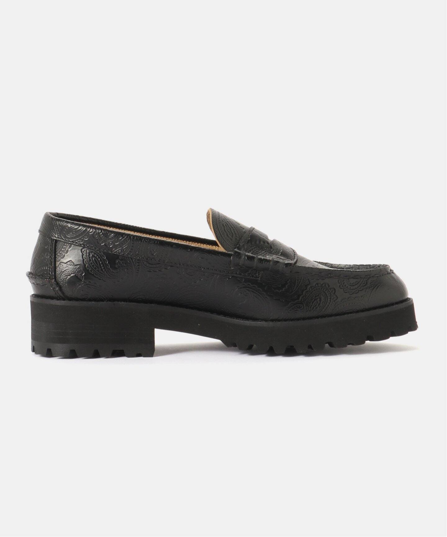KARL KANI ブラック ローファー 7 UK The Kenford Fineshoes】TANK SOLE LOAFERS K205（ローファー