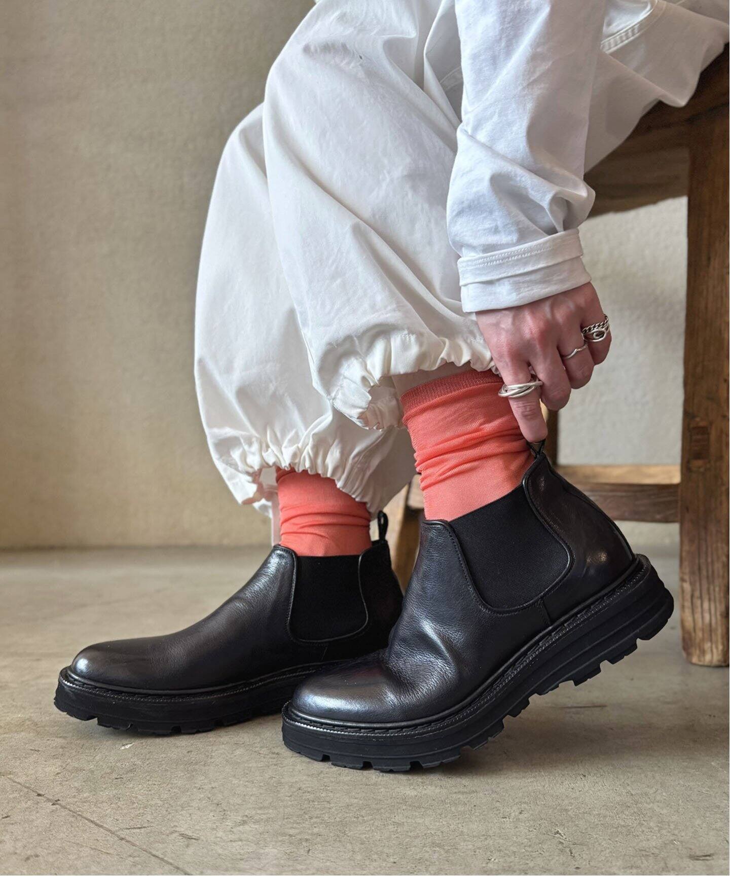 STURLINI】 SIDE GODRE SHORT BOOTS（ブーティ・ショートブーツ 