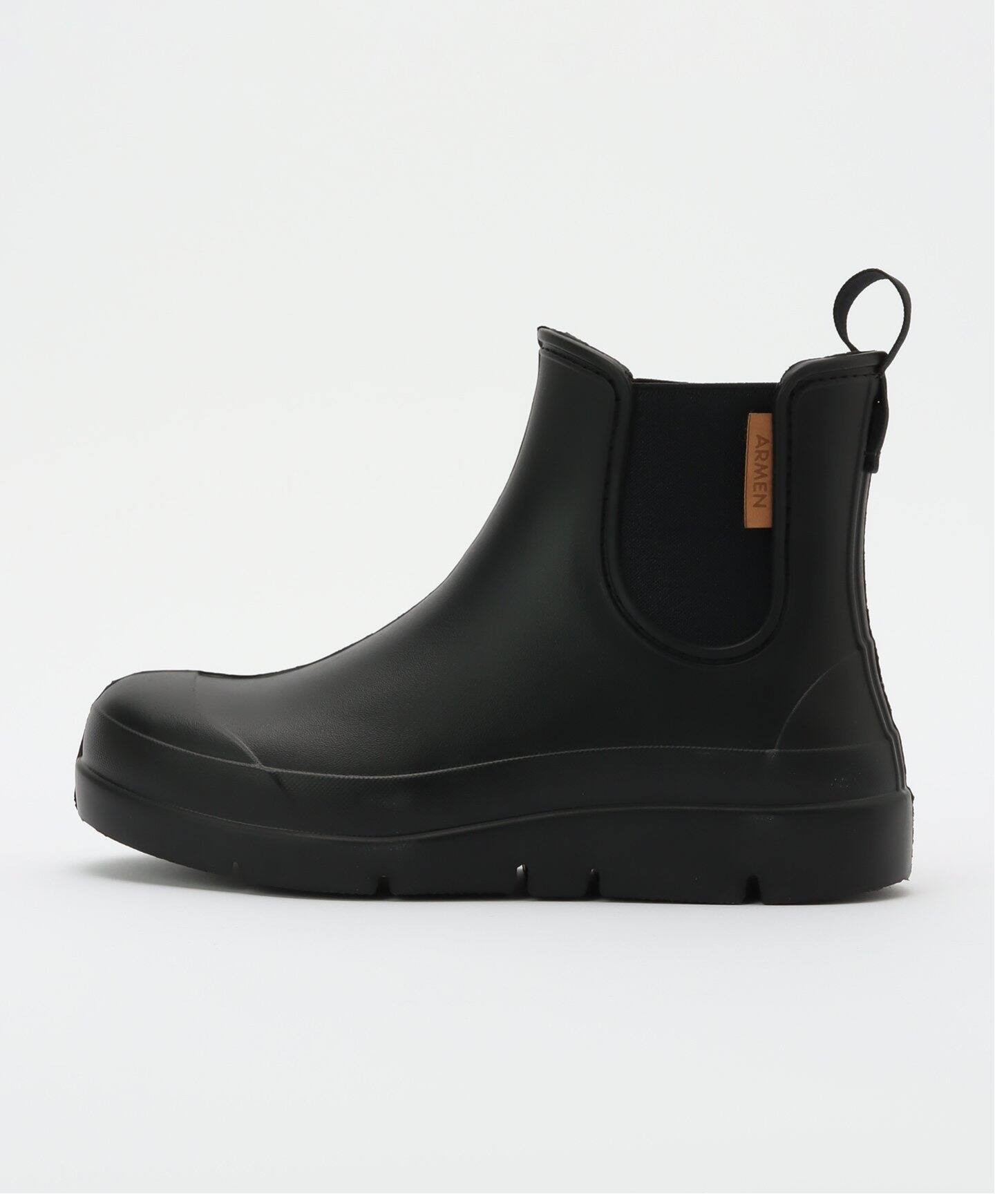 靴 TWW SIDE GORE RAIN BOOTS MID 39 SIDE GORE RAIN BOOTS サイドゴアレインブーツ｜ブラック×ラメ
