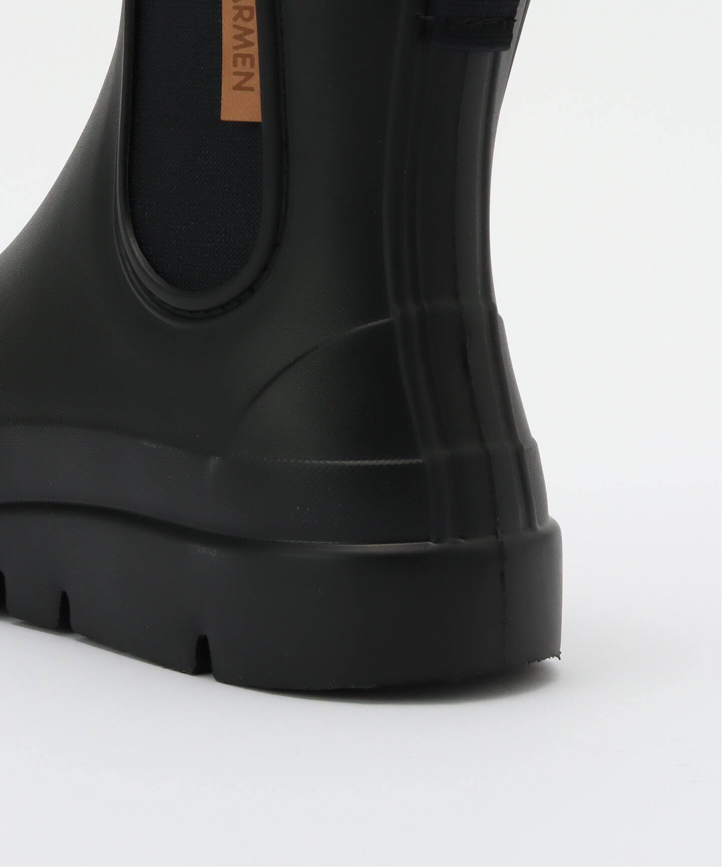 靴 TWW SIDE GORE RAIN BOOTS MID 39 SIDE GORE RAIN BOOTS サイドゴアレインブーツ｜ブラック×ラメ
