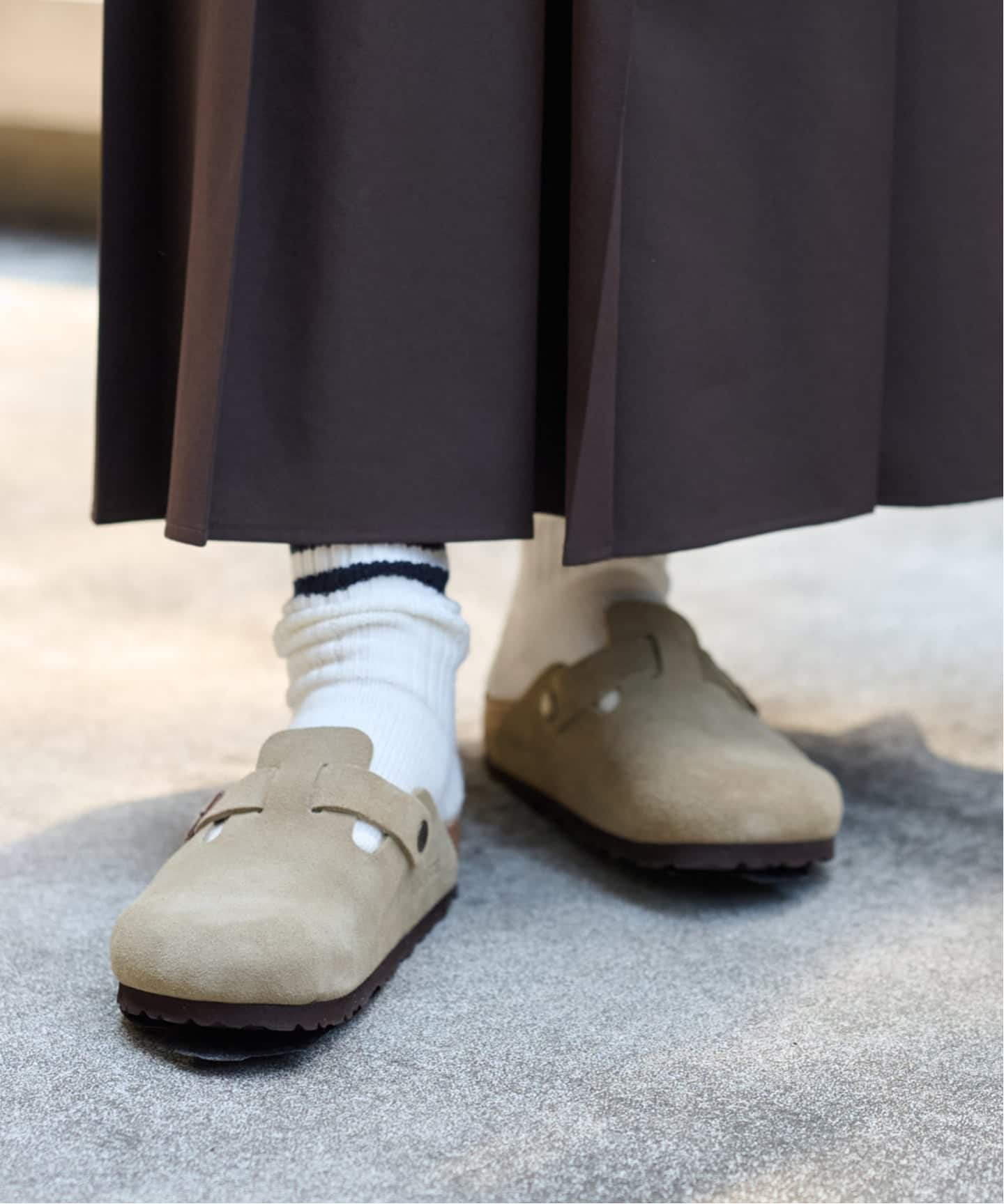 追加》【BIRKENSTOCK/ビルケンシュトック】BOSTON TAUPE SUEDE