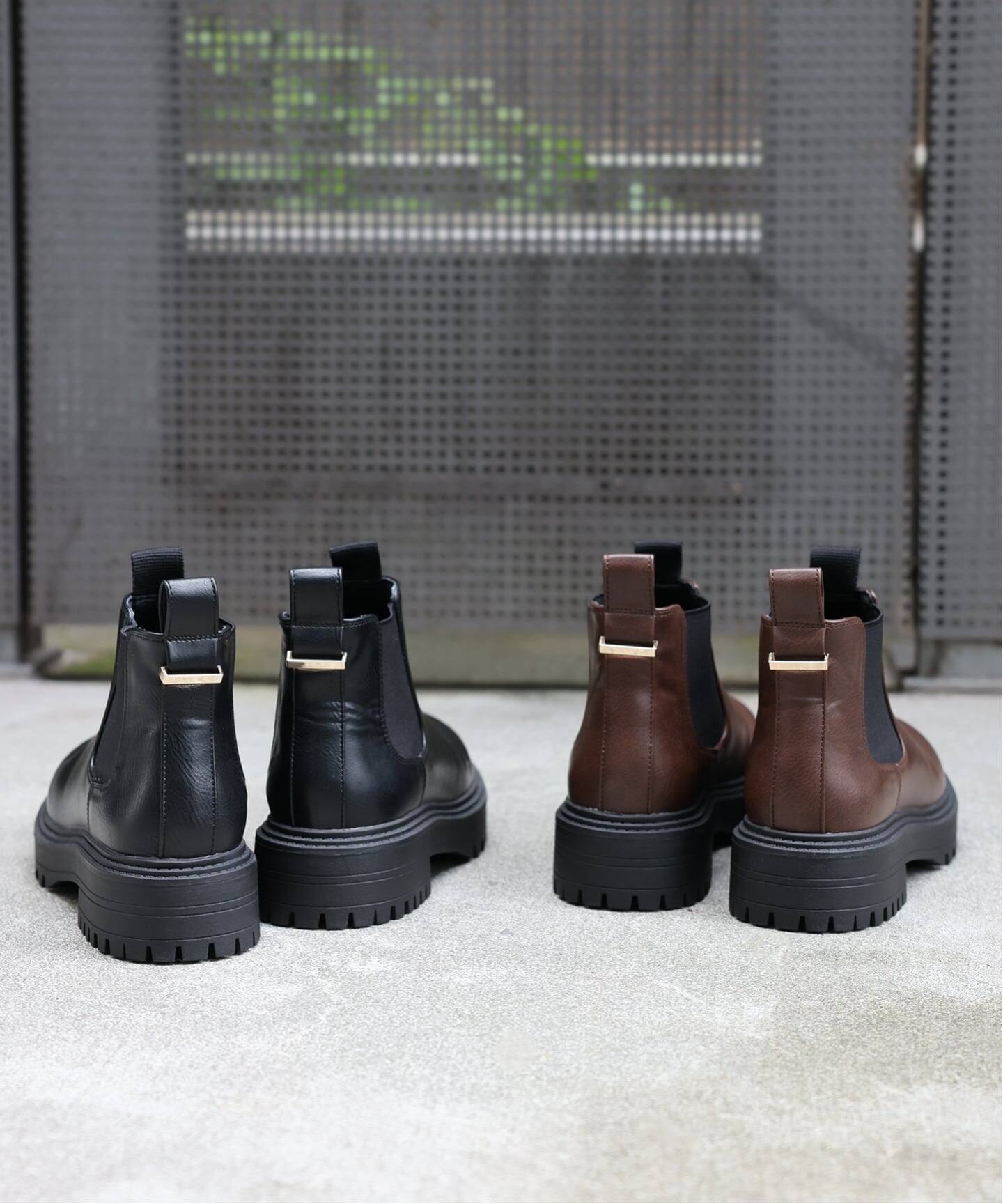 本革　サイドゴアブーツ　JOURNAL STANDARD　relume RELUME サイドゴアブーツ（ブーティ・ショートブーツ）｜JOURNAL