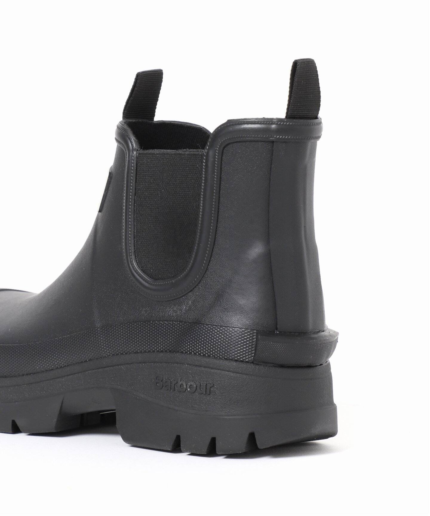 Barbour ブラック チェルシーブーツ BARBOUR/バブアー】nimbus chelsea welly：ショートブーツ（ブーティ