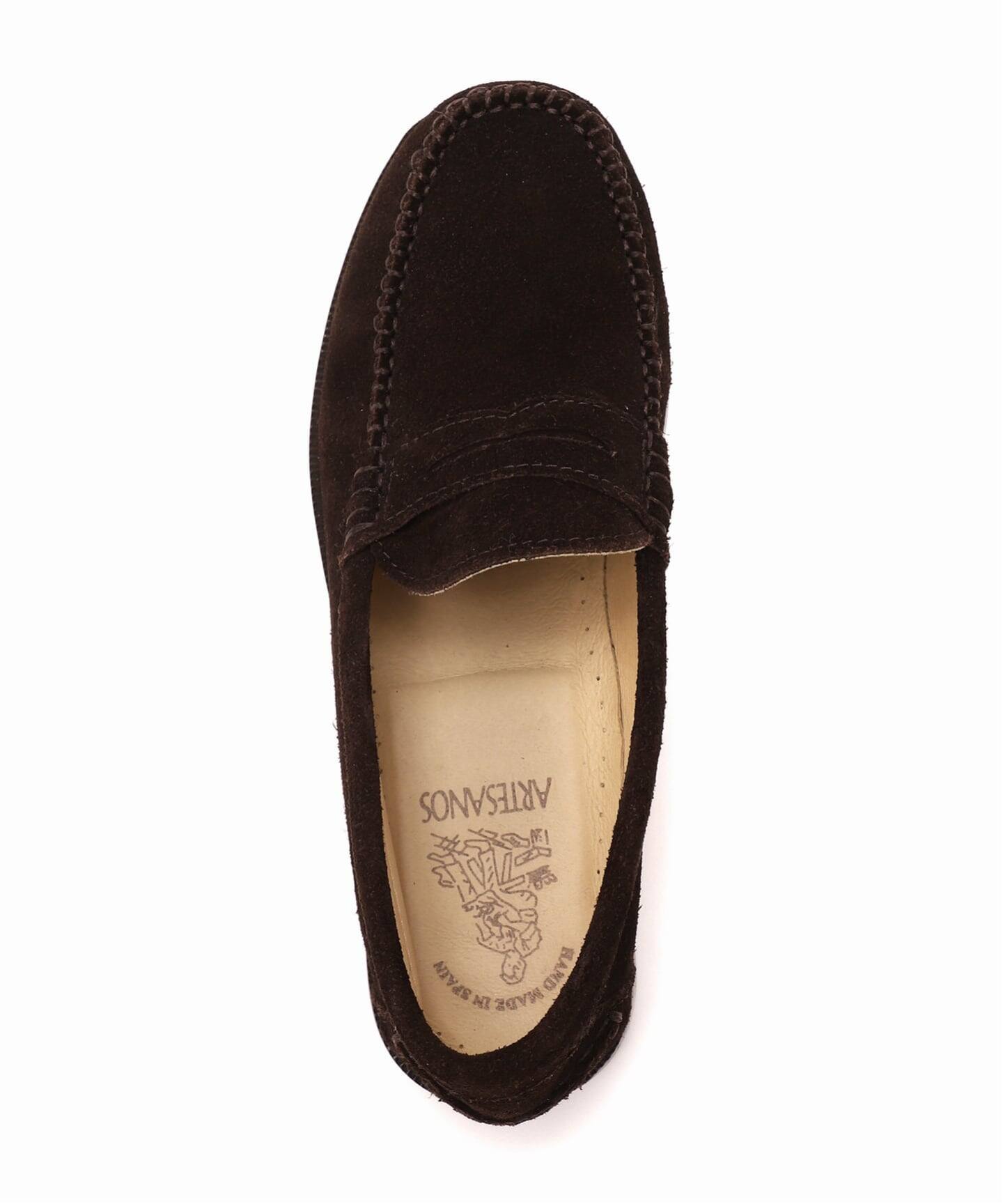 ARTESANOS/アルテサノス】 スウェードコインローファー（ローファー