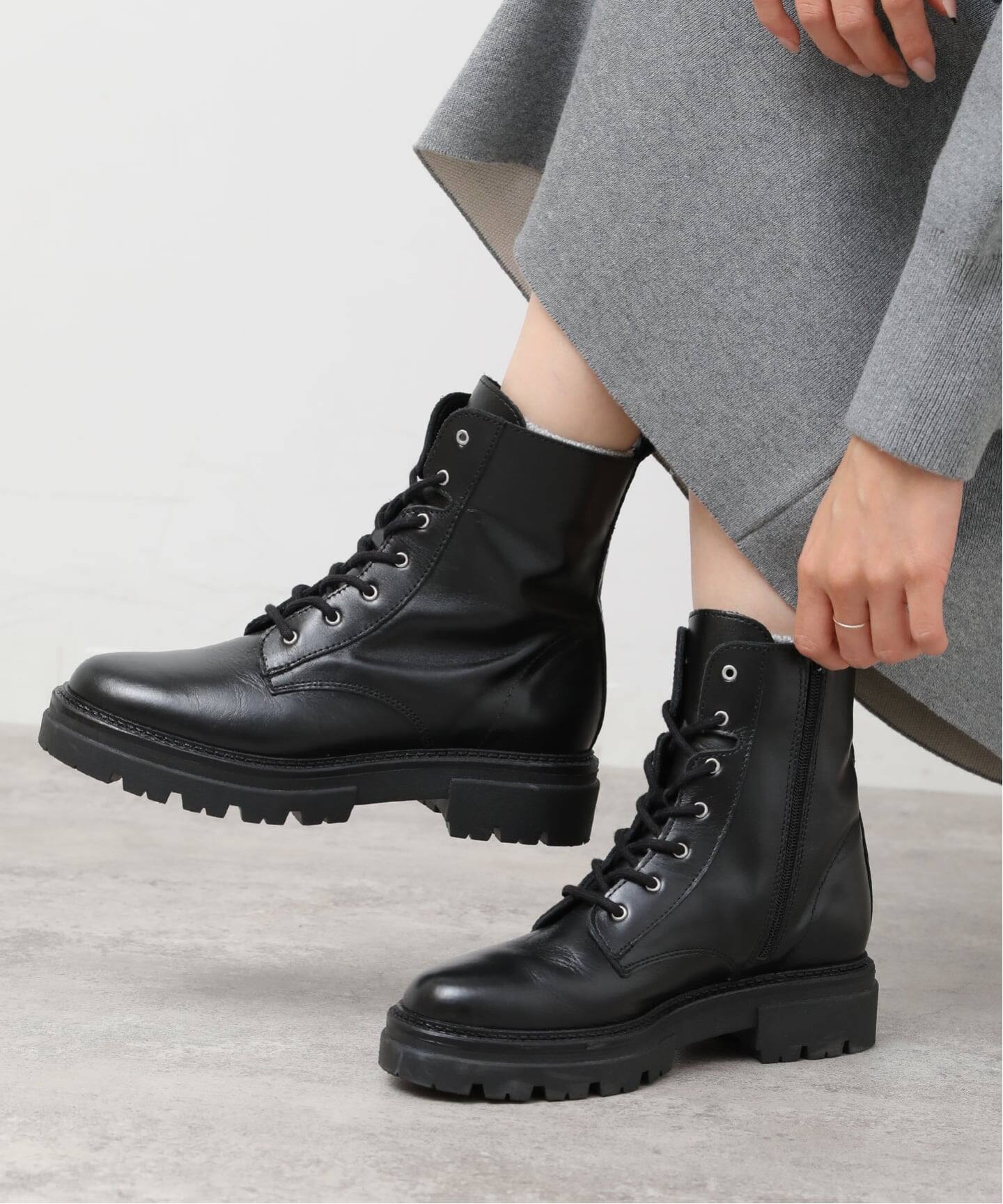 ENESS ショートブーツ　37 ジャーナルスタンダード 予約》【ENESS/エネス】レースアップブーツ（ブーティ・ショート