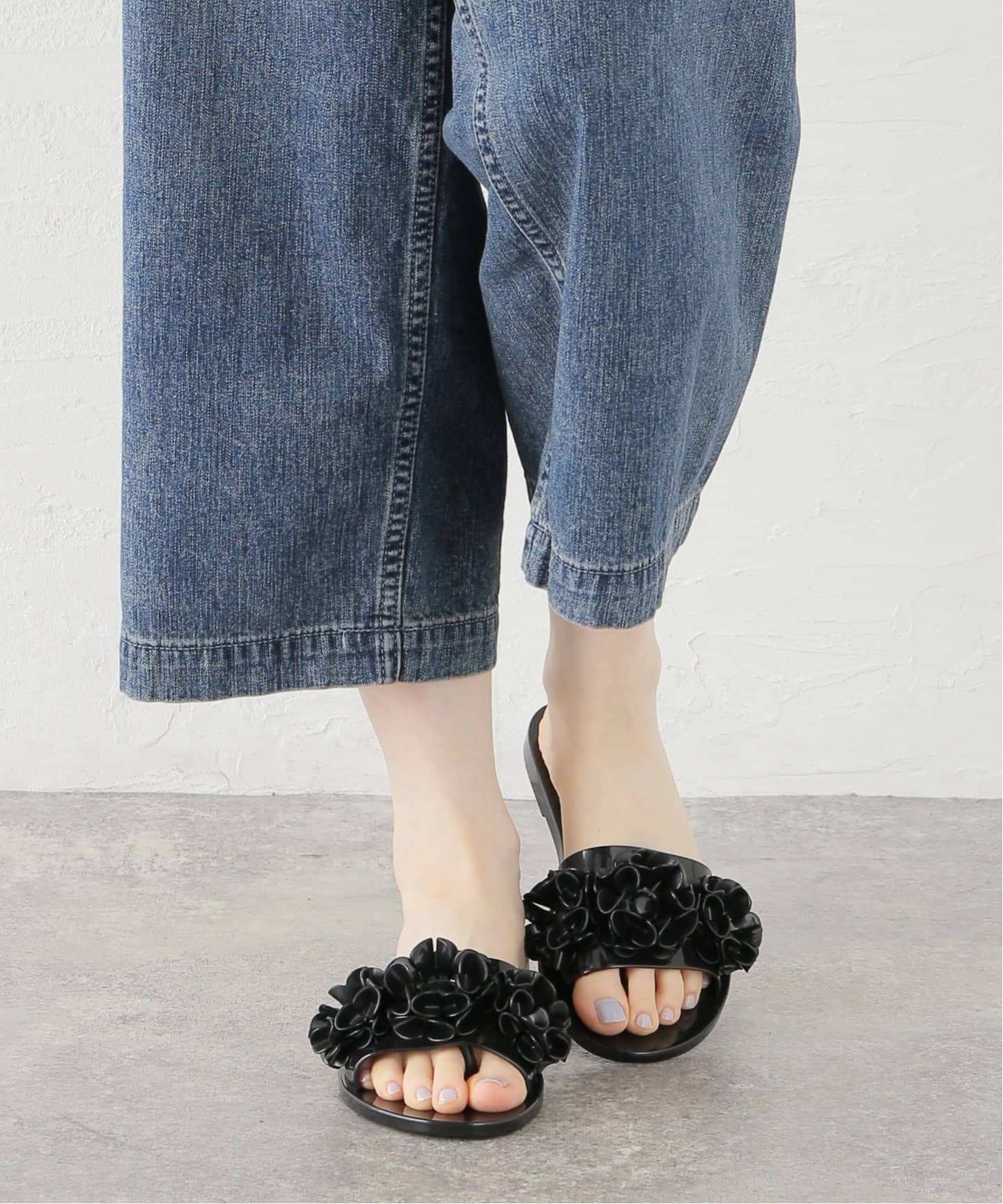Melissa(メリッサ)・Sprint Ballerina カジュアルサンダル メリッサ melissa MELISSA BABE SPRINGTIME AD （BLACK/BEIGE