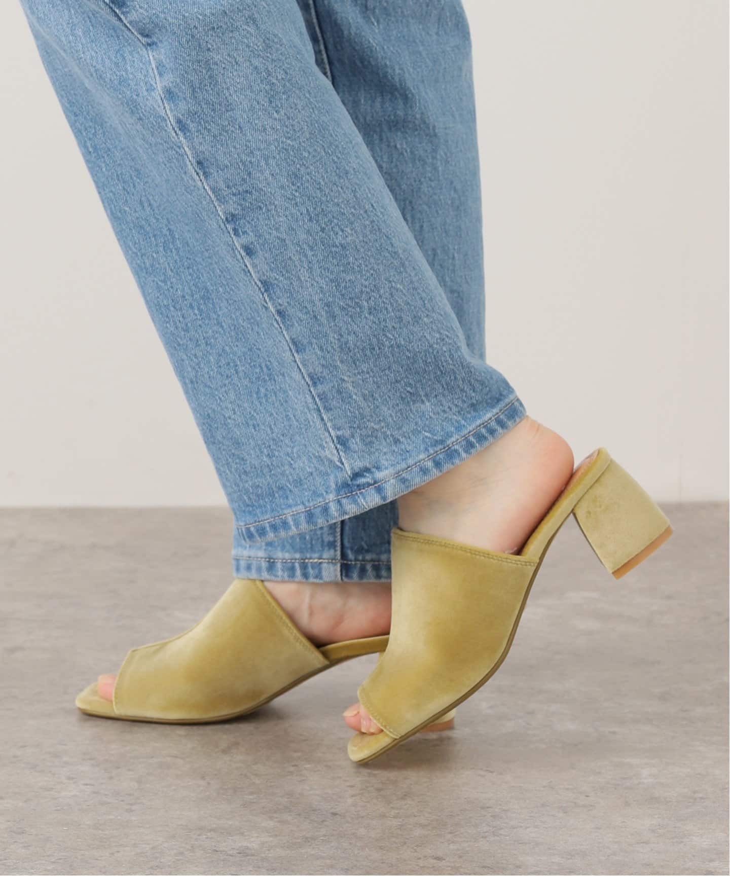 靴 TODAYFUL Belt Velour Sandals BLU 38 TODAYFUL(トゥデイフル) / Life's online store（ライフズ） / Belt