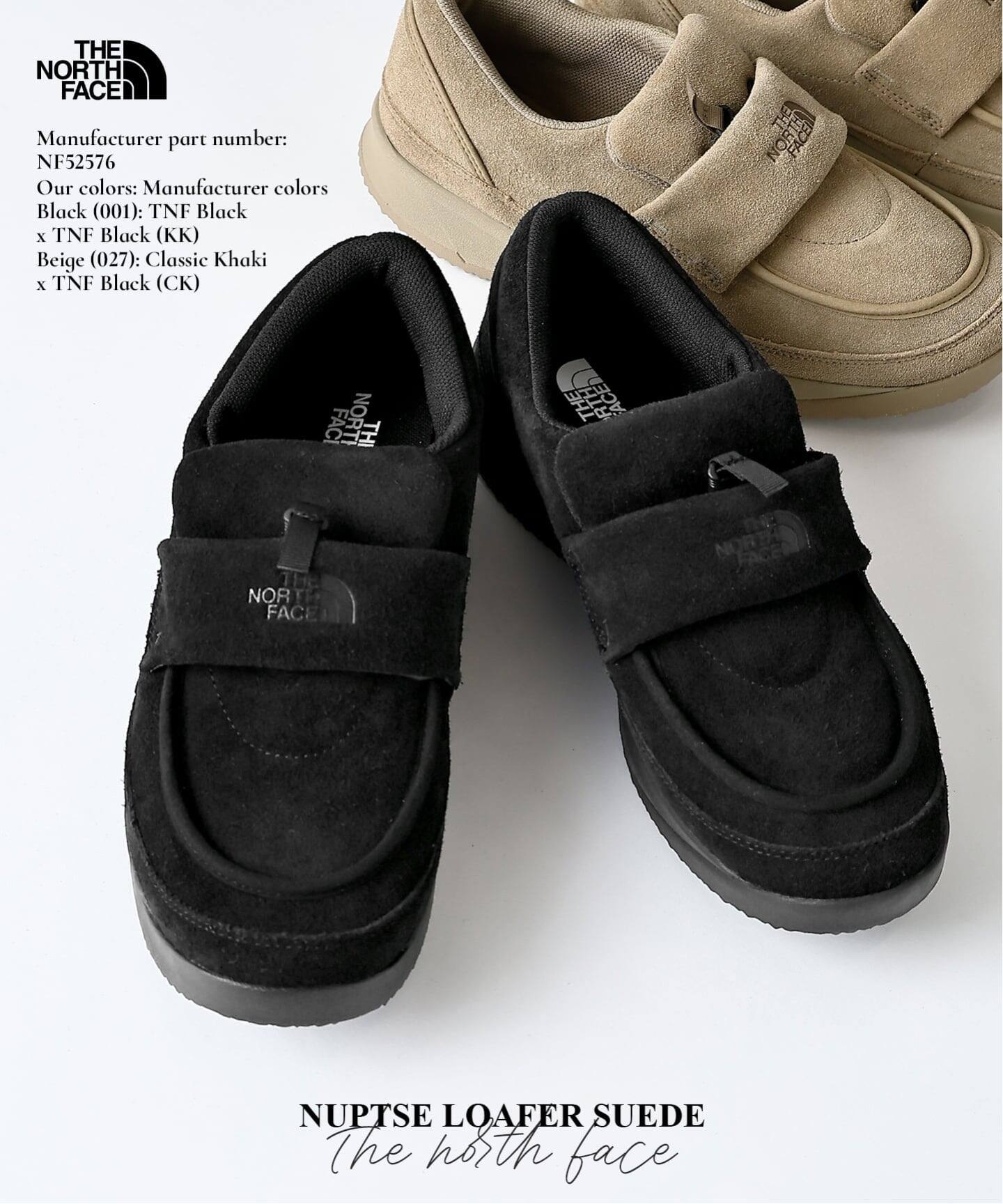 THE NORTH FACE / ノースフェイス ヌプシ ローファー スエード NF52576 