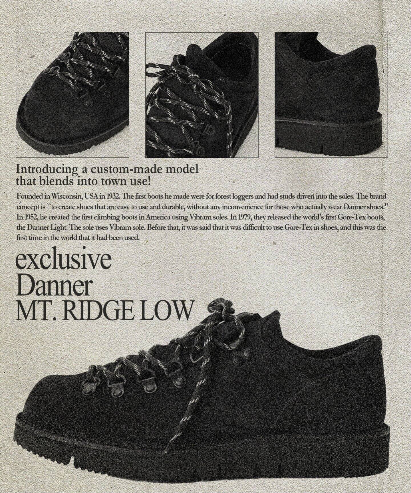 DANNER / ダナー 別注 MT.RIDGE LOW WP（レザーシューズ）｜JOURNAL 