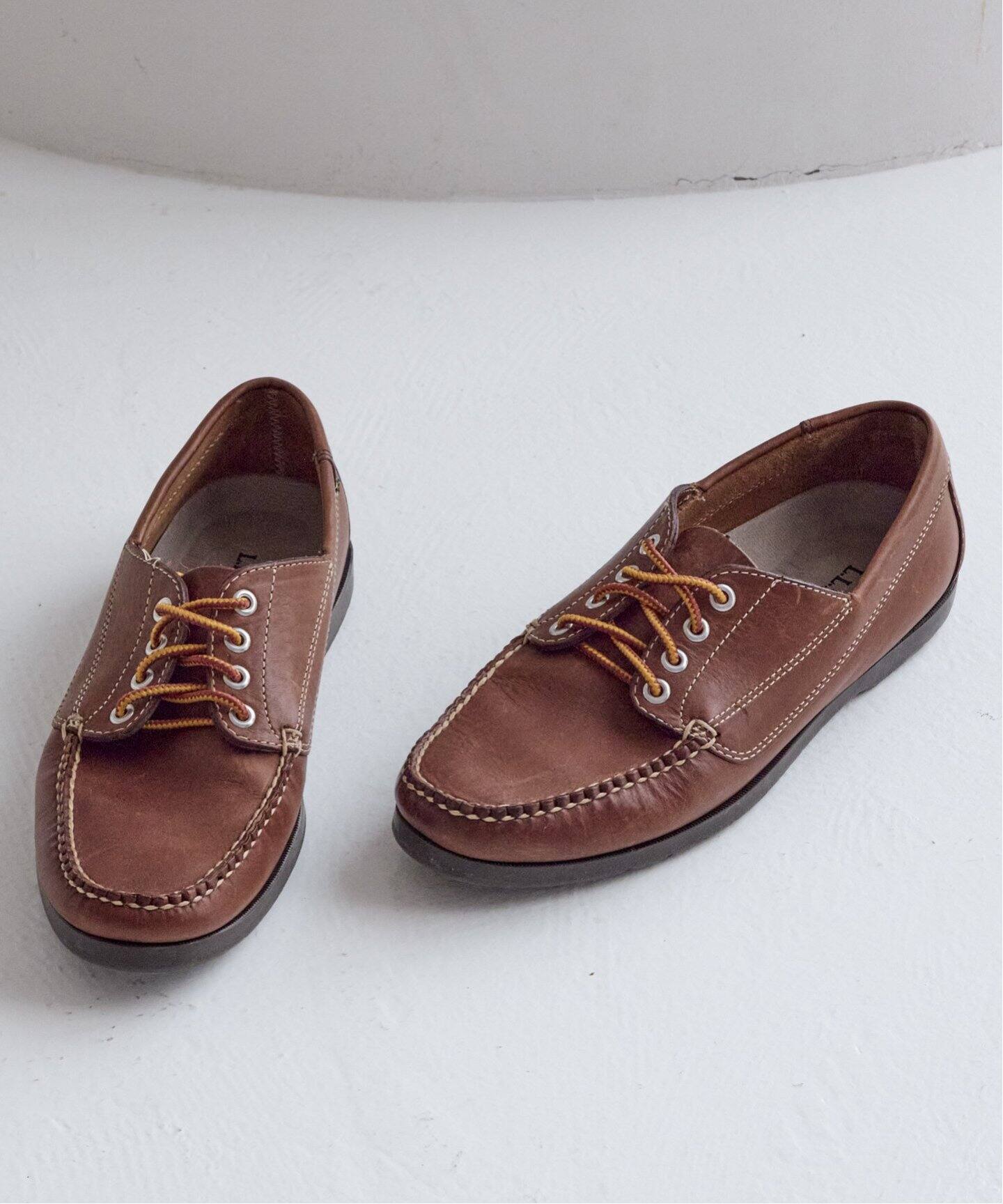 L.L.BEAN ハンドソーン.モカシンブルーチャー.モック 137102（レザー 
