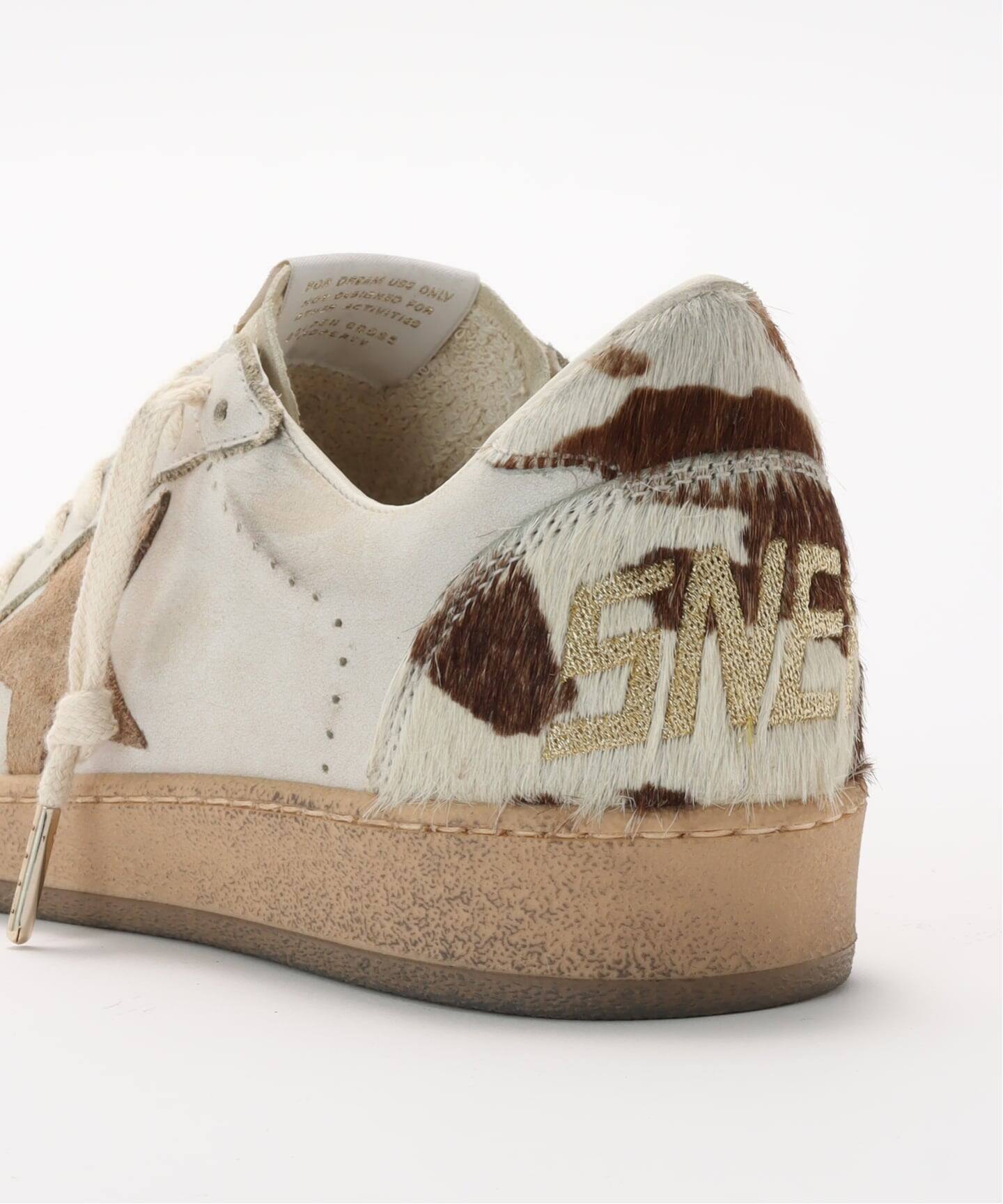 GOLDEN GOOSE/ゴールデングース】 BALLSTAR COW PRINTED GOLDEN GOOSE/ゴールデングース】 BALLSTAR COW PRINTED