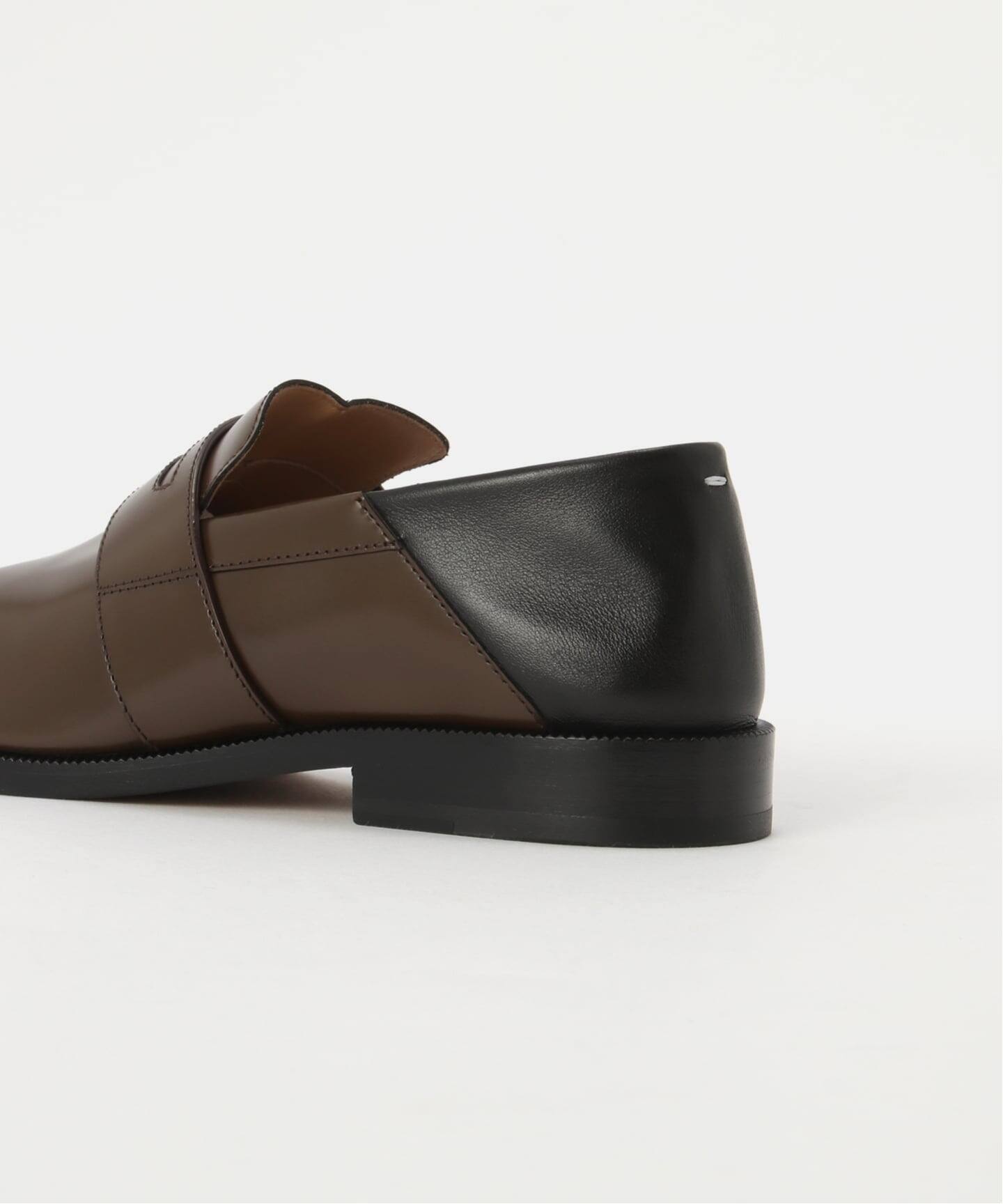 マルジェラ タビ ブラウンレザー 36 MAISON MARGIELA/メゾン マルジェラ】TABI LOAFERS（ローファー