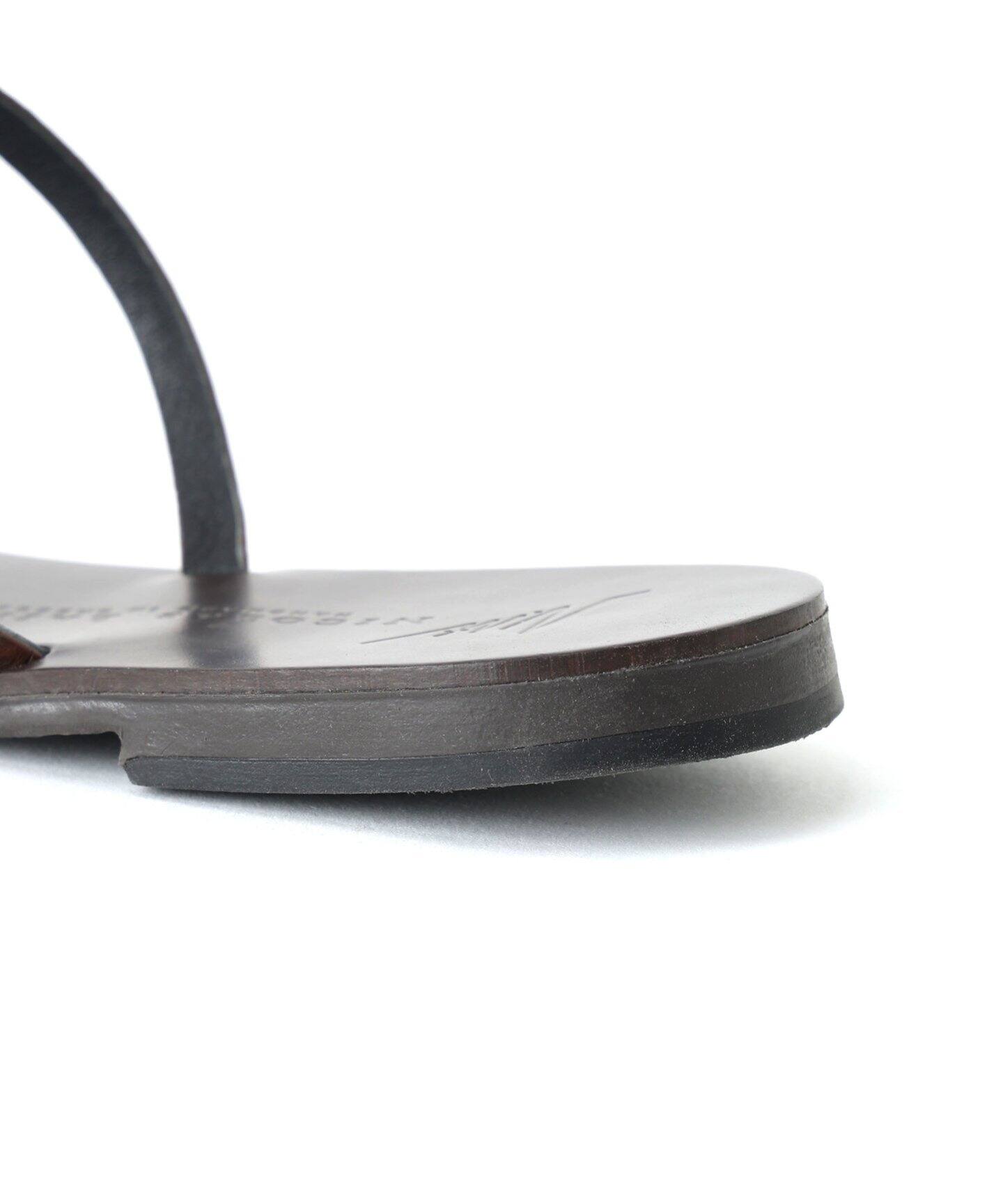 ドゥーズィエムクラス ニコラスライナスブラウン スネークサンダル 新品未使用37 NICOLAS LAINAS/ニコラスライナス】BROWN SNAKE SANDAL