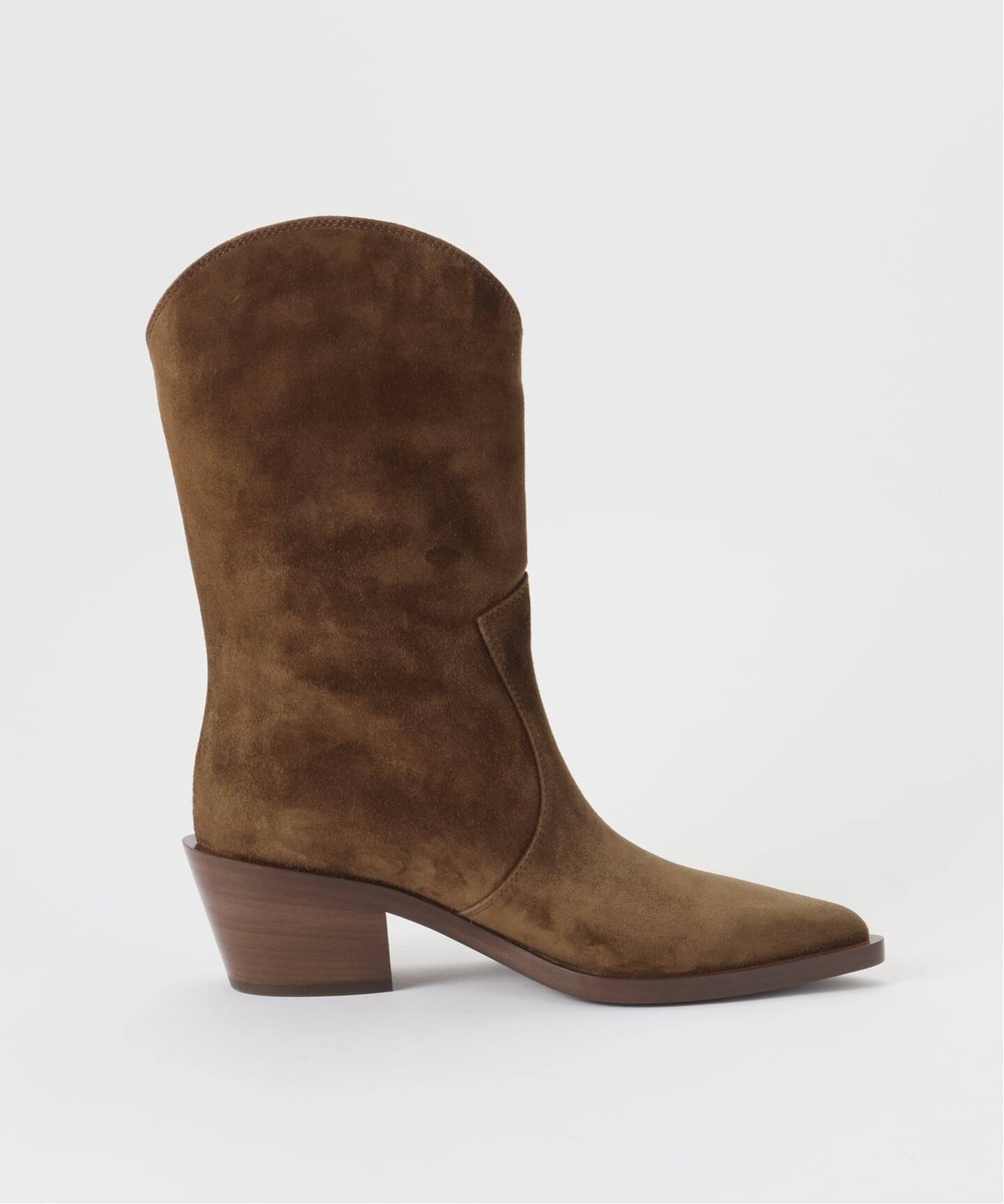 GIANVITO ROSSI/ジャンヴィト ロッシ】 SUEDE MID ブーツ（ブーティ 