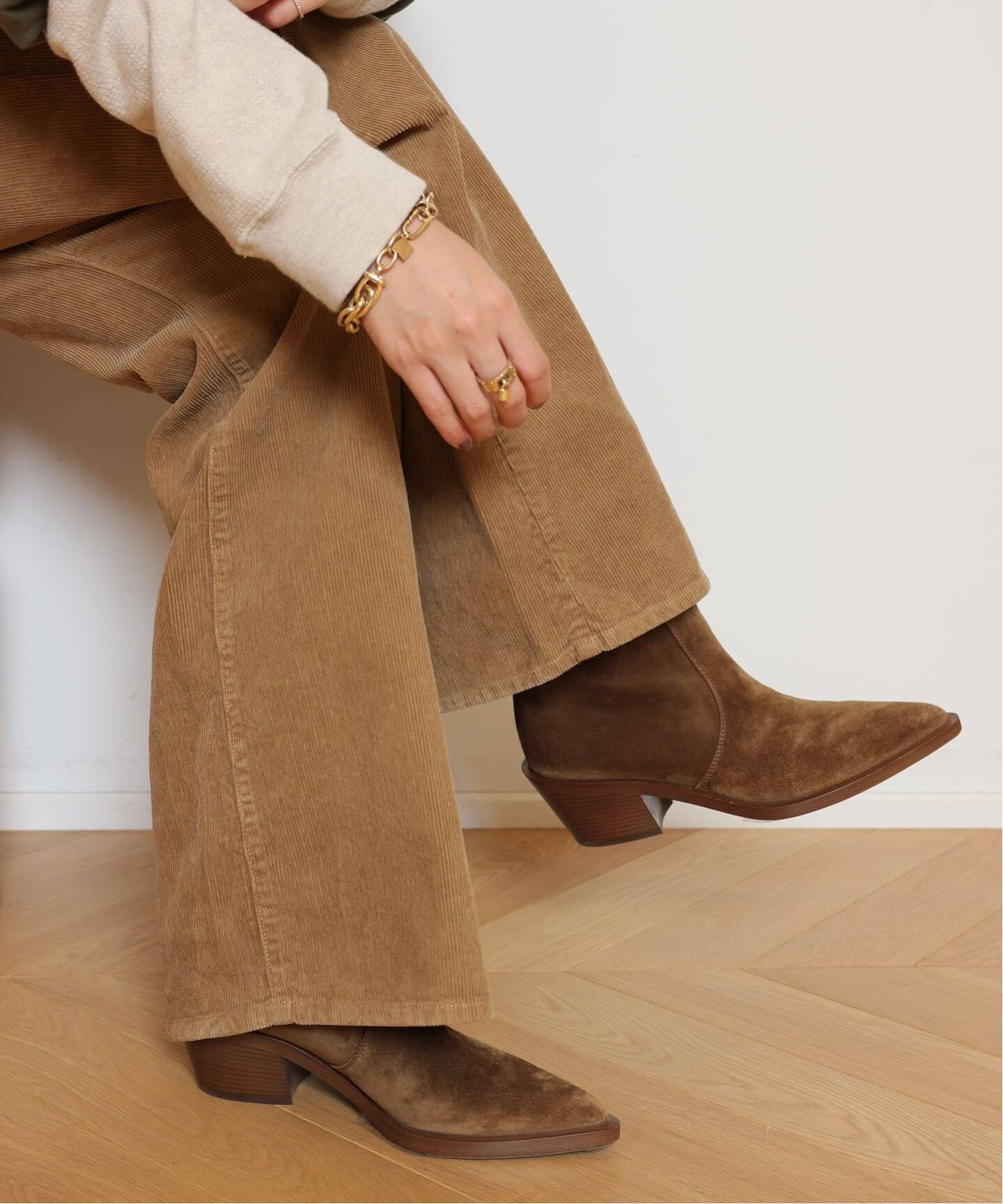GIANVITO ROSSI/ジャンヴィト ロッシ】 SUEDE MID ブーツ（ブーティ 