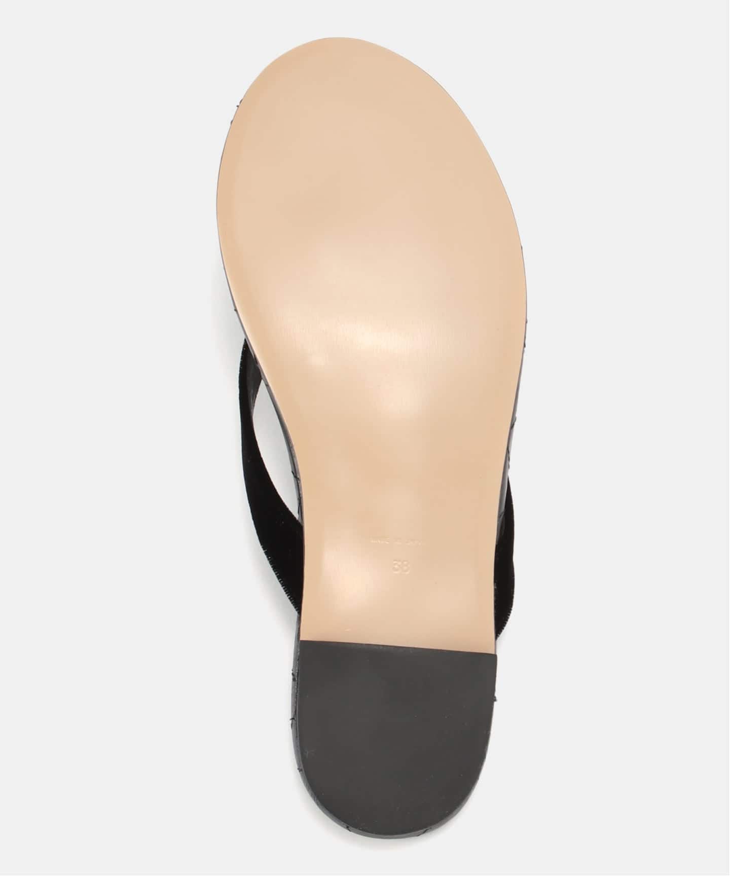Deuxieme PIPPICHIC ANKLET SANDAL ブラックL Deuxieme PIPPICHIC ANKLET SANDAL ブラックL