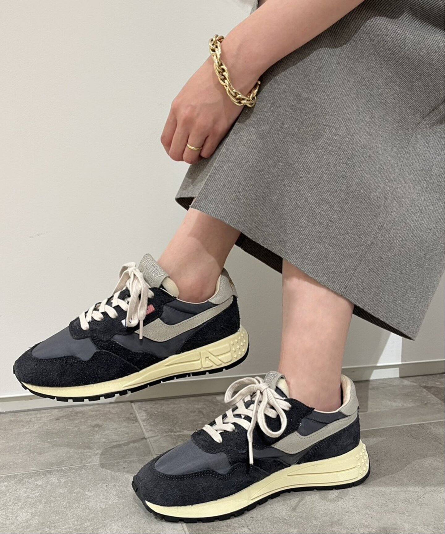 AUTRY/オートリー】 REELWIND LOW スニーカー(BLACK)（スニーカー 