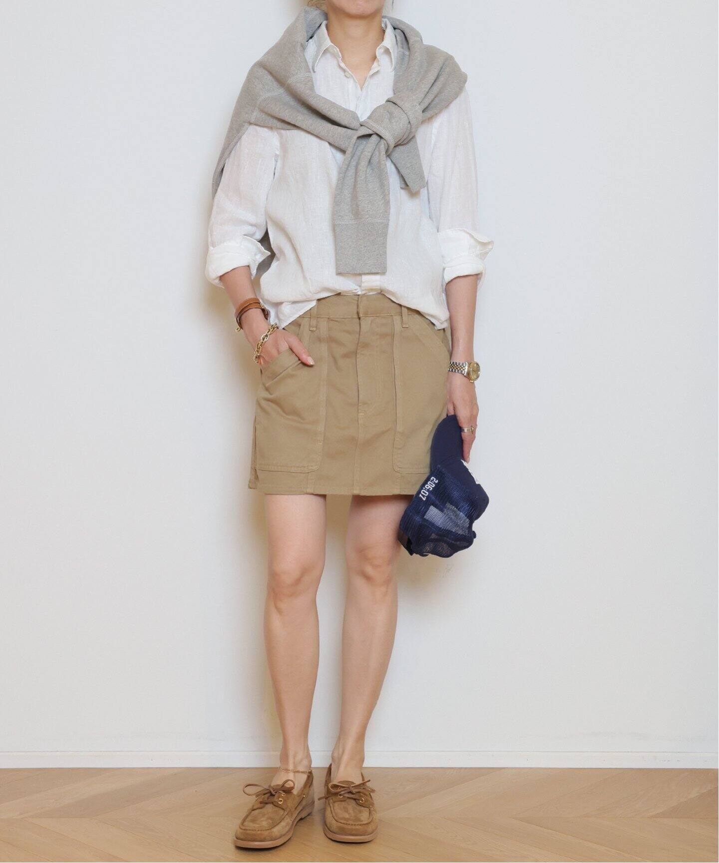 GIANVITO ROSSI/ジャンヴィト ロッシ】SUEDE ローファー（BEIGE