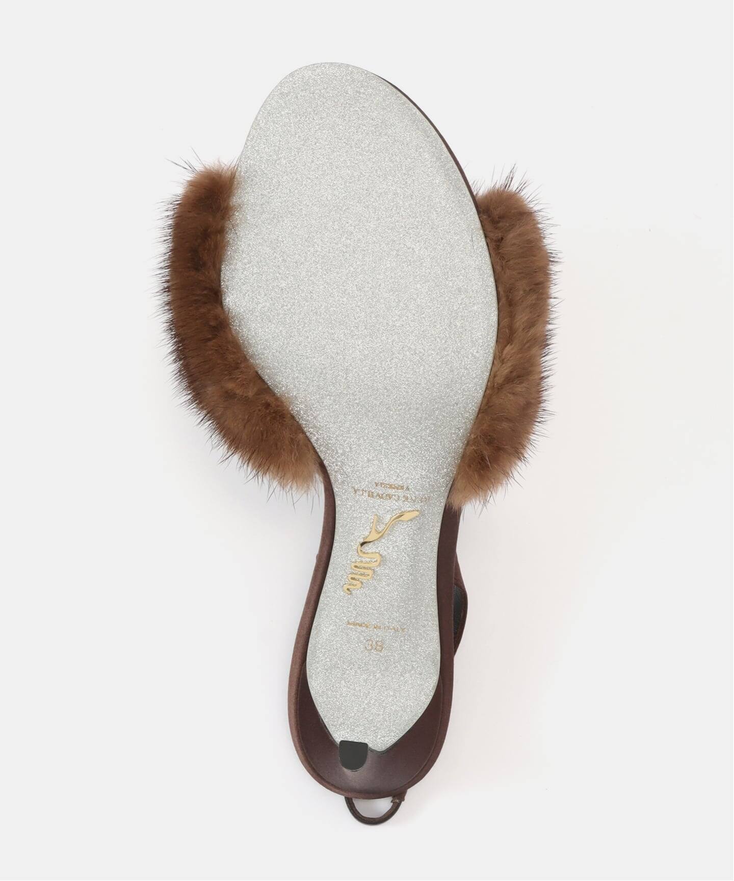 RENE CAOVILLA/レネ カオヴィラ】FUR サンダル（8cm）（サンダル
