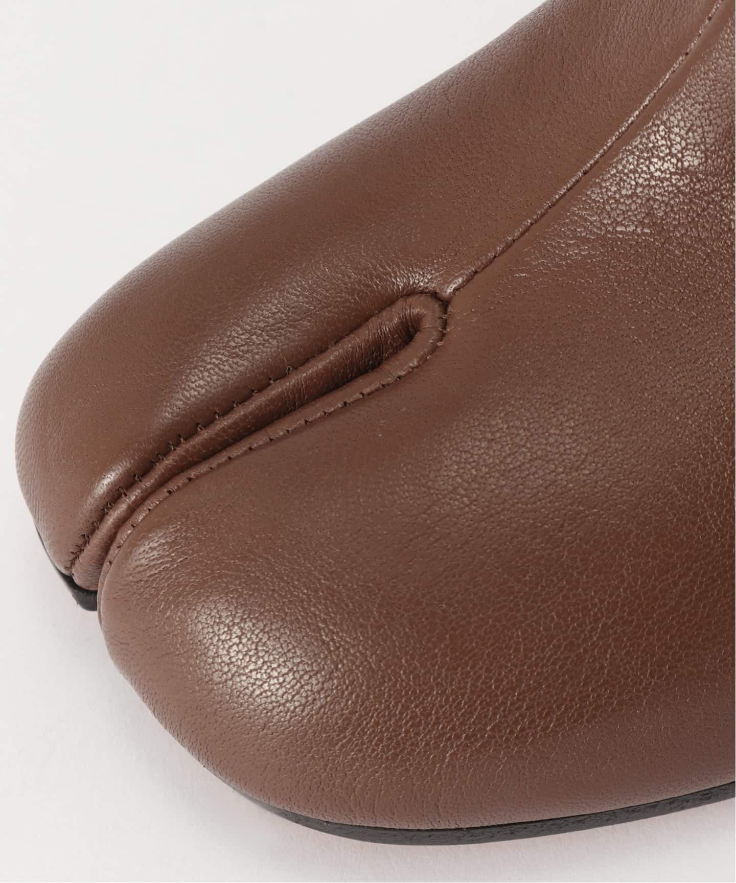 マルジェラ　tabi ベージュ レザー サイドファスナー 新品 Maison Margiela メゾンマルジェラ Tabi タビ 足袋 レザー ブーツ