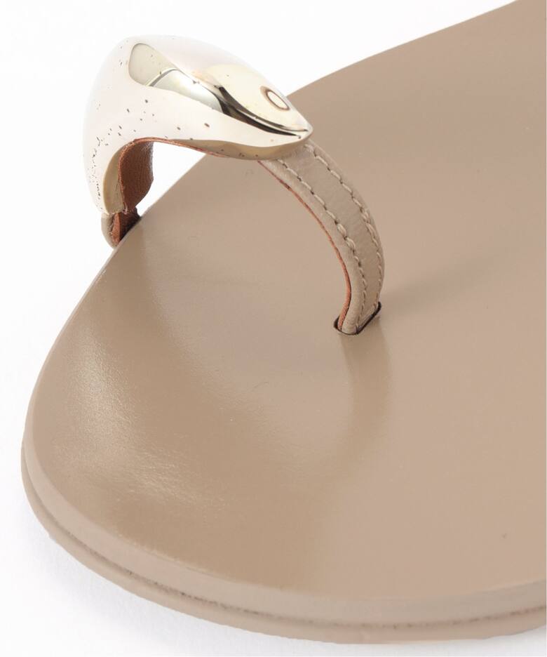 GIUSEPPE ZANOTTI/ジュゼッペ ザノッティ】 SILVER PLATE FLAT SANDAL 