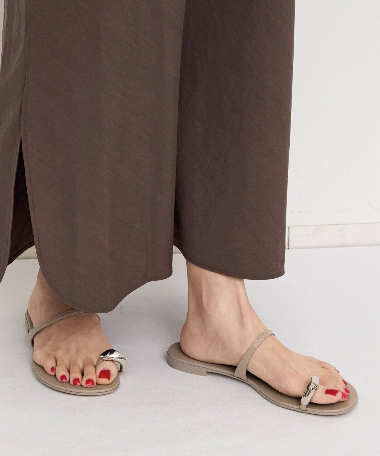 GIUSEPPE ZANOTTI/ジュゼッペ ザノッティ】 SILVER PLATE FLAT SANDA  