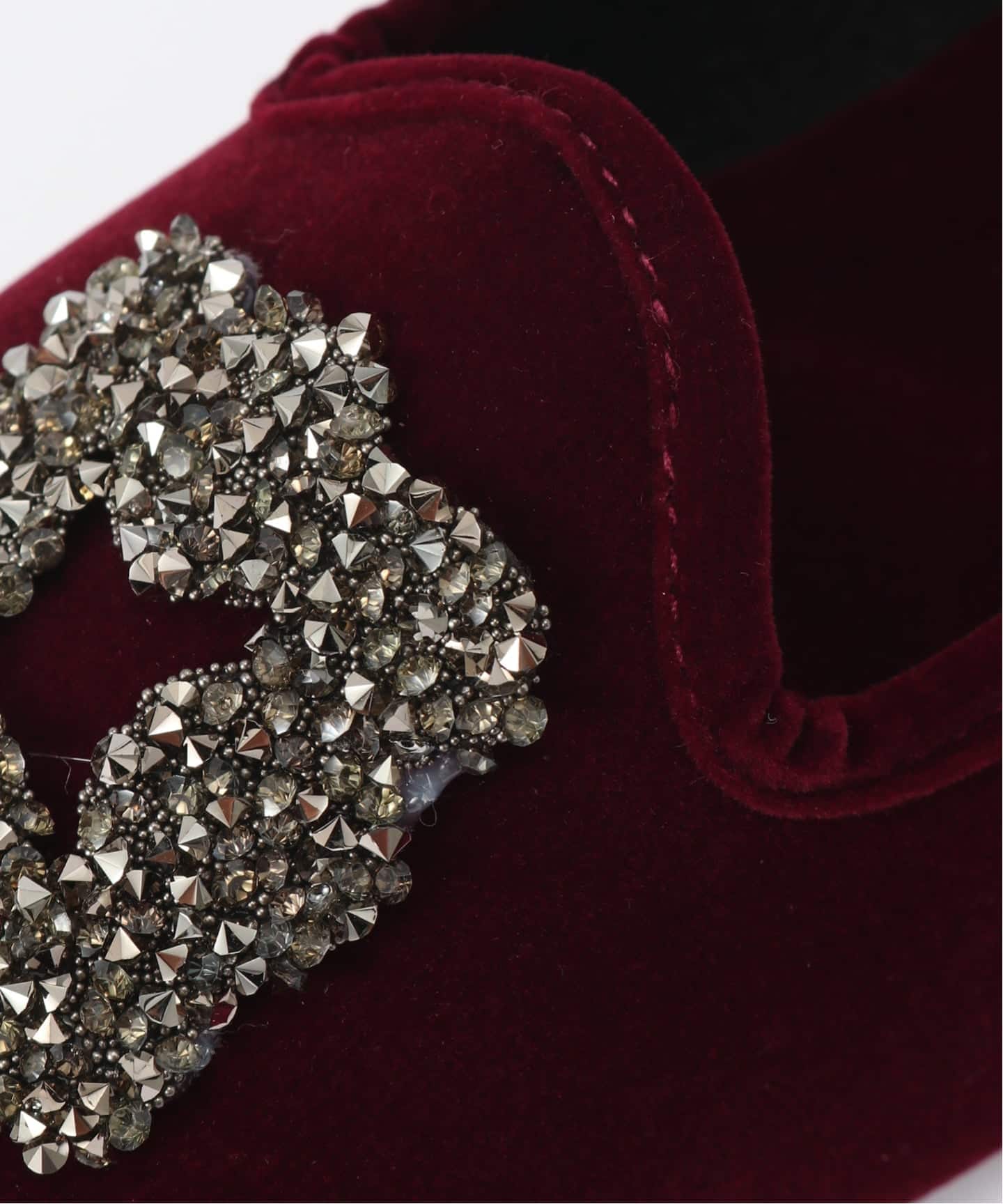 MALUS/マリュス】 Velvet bijou shoes（その他シューズ）｜L