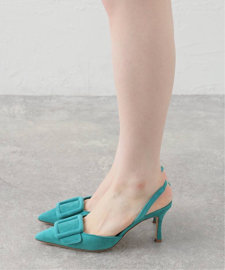 引越セール】一生もの Manolo Blahnik BLUE*パール パンプス マノロ  