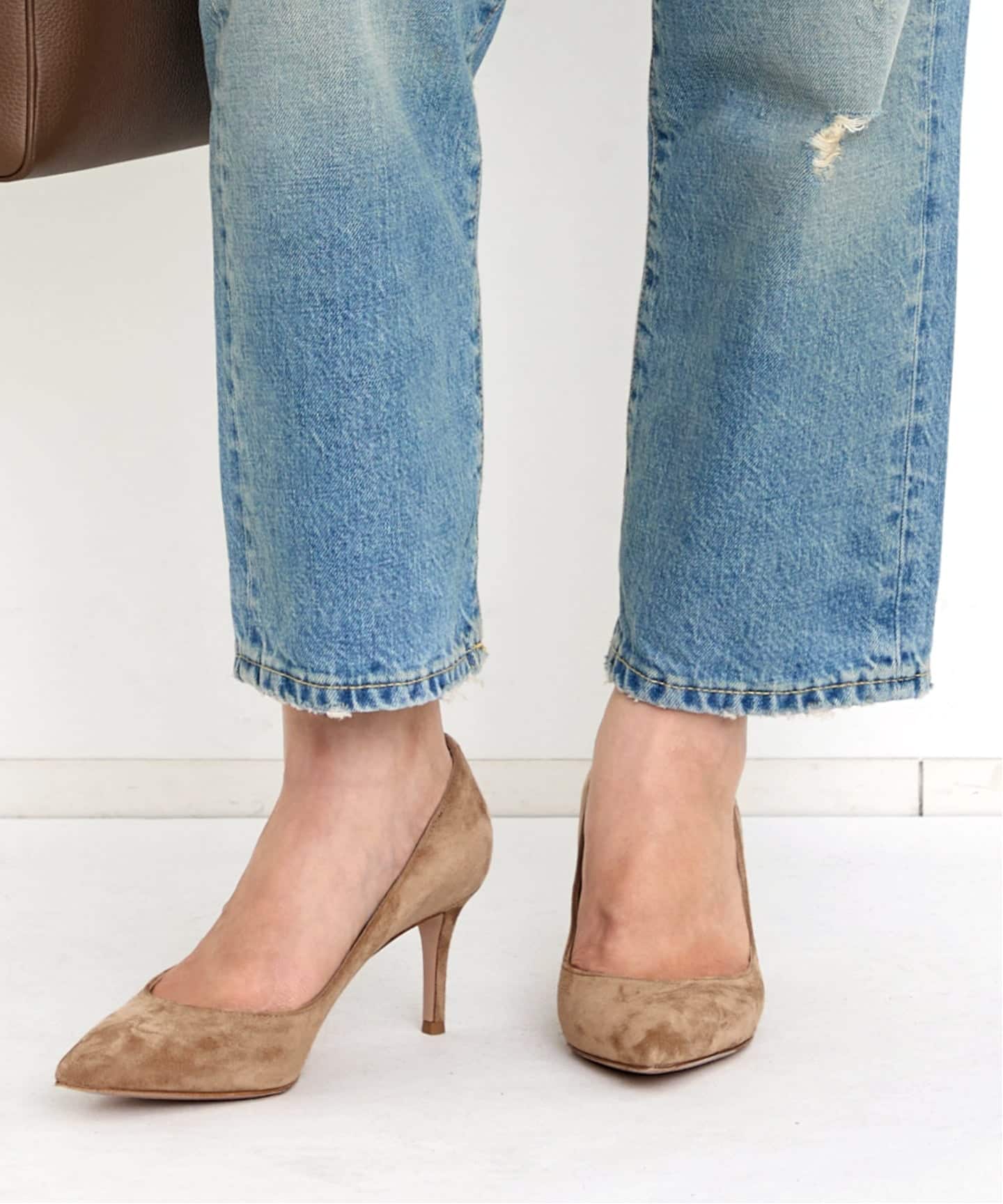 Gianvito Rossi ジャンビトロッシ　スエード　パンプス　38 GIANVITO ROSSI/ジャンヴィト ロッシ】 7CM HEEL PUMPS（パンプス）｜L