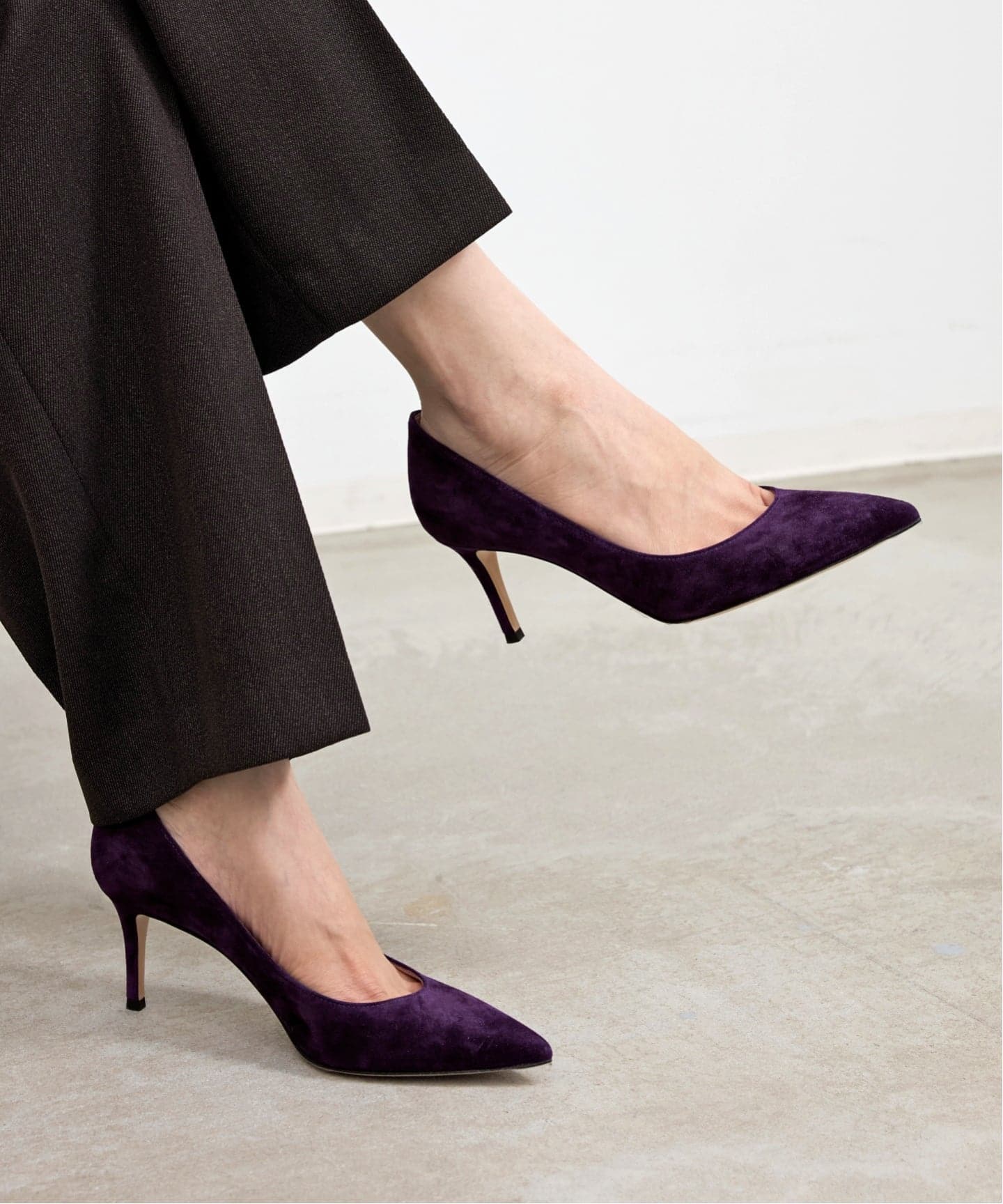 美品ジャンヴィトロッシ　7㎝パンプス35.5 GIANVITO ROSSI/ジャンヴィト ロッシ】 7CM HEEL PUMPS（パンプス）｜L