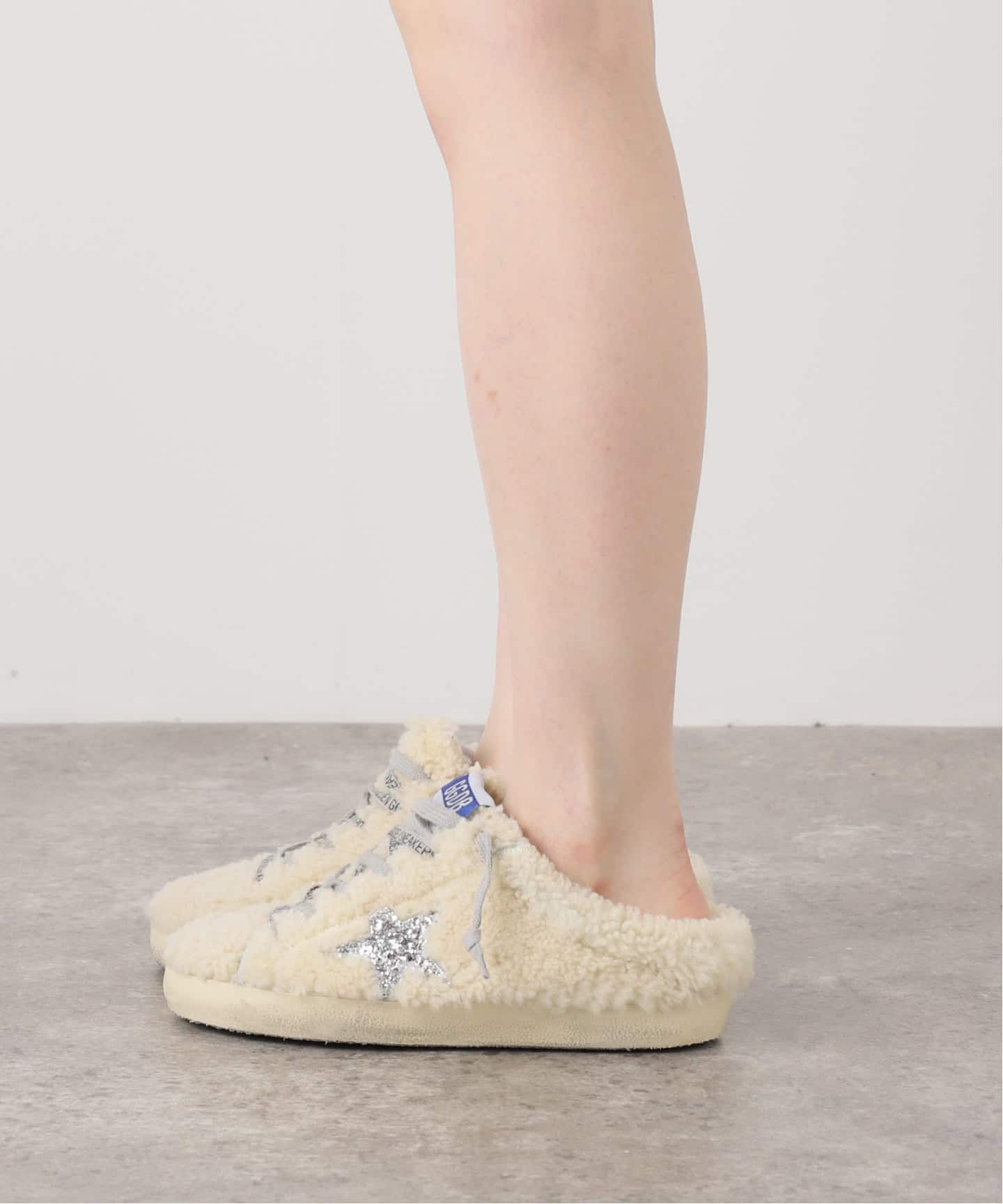 GOLDEN  / ゴールデングース GOLDEN GOOSE Super-Star distressed suede and metallic