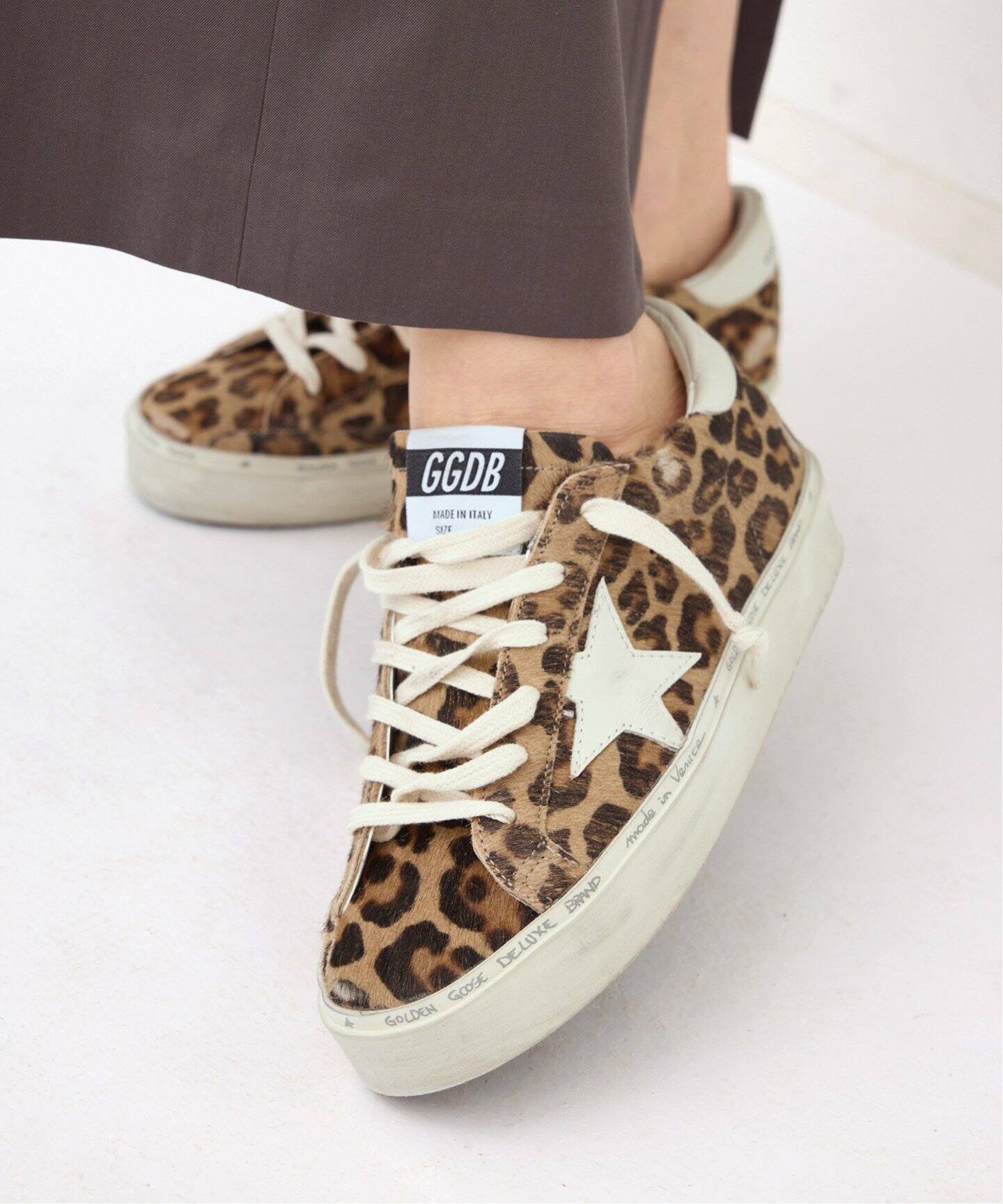 GOLDEN GOOSE/ゴールデン グース】 HI STAR LEOPARD SNEAKERS 