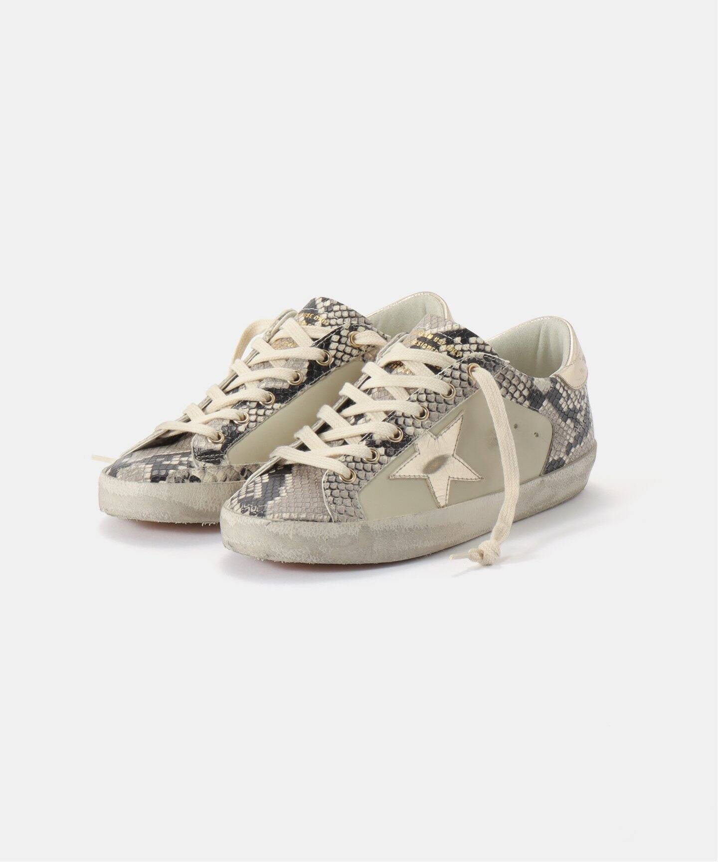 GOLDEN GOOSE/ゴールデン グース】 SUPER STAR PYTHON PRINTED 