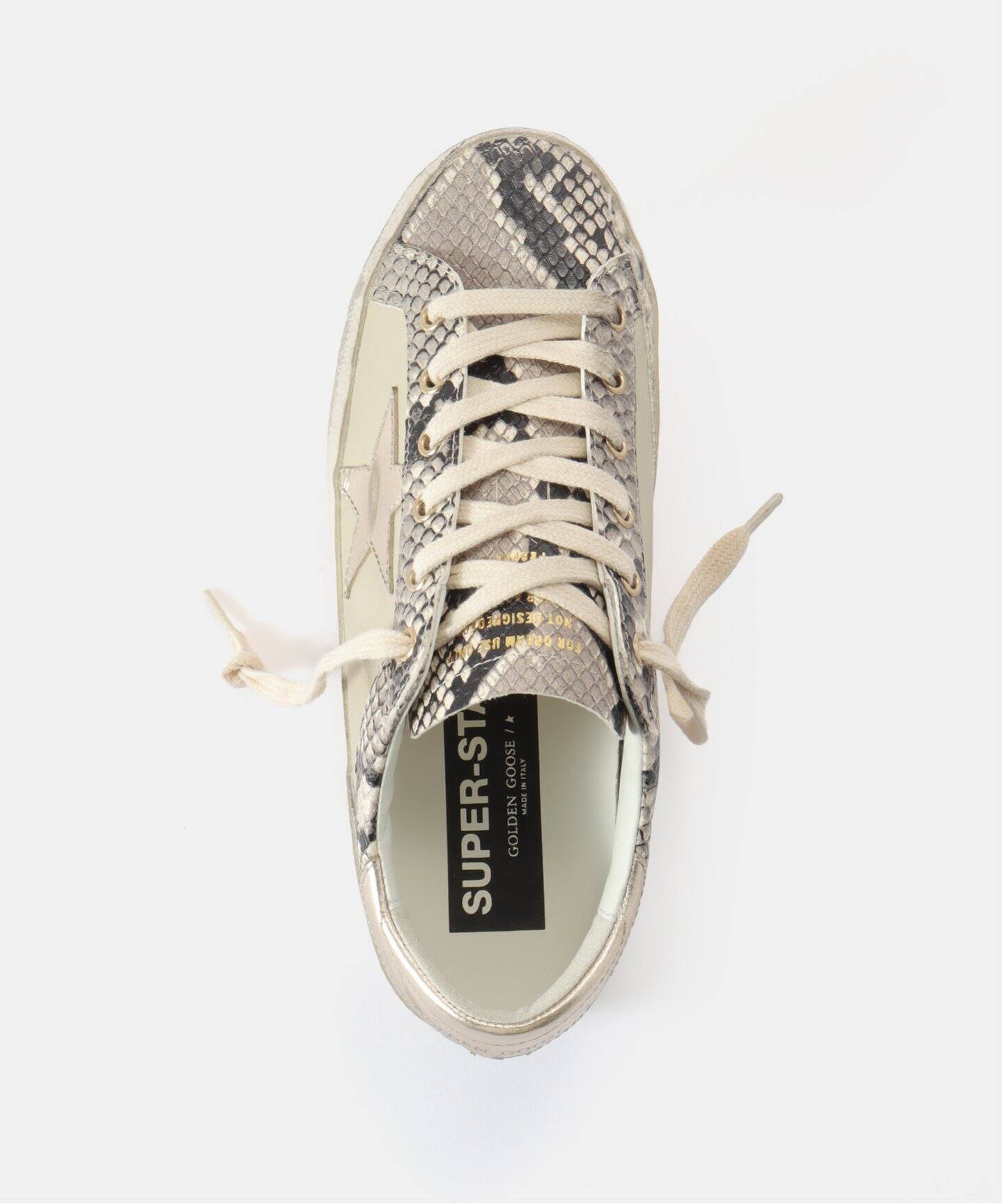 GOLDEN GOOSE/ゴールデン グース】 SUPER STAR PYTHON PRINTED 