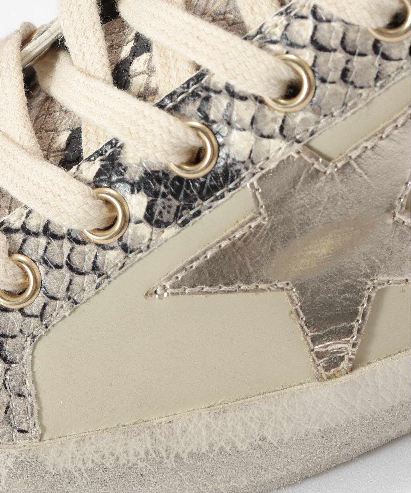 GOLDEN GOOSE/ゴールデン グース】 SUPER STAR PYTHON PRINTED 