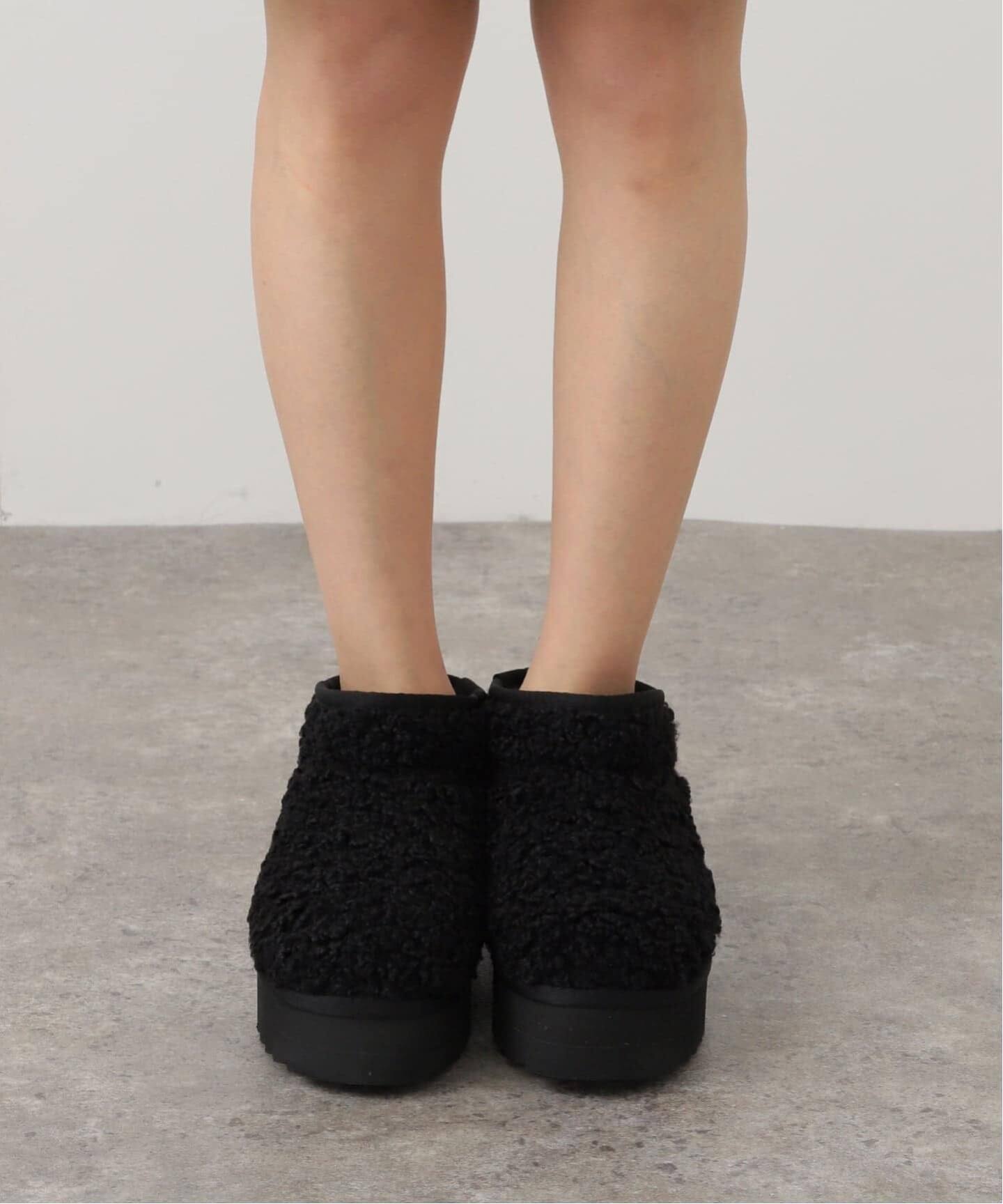 COLORS OF CALIFORNIA】curly fake fur boot（ブーティ・ショート