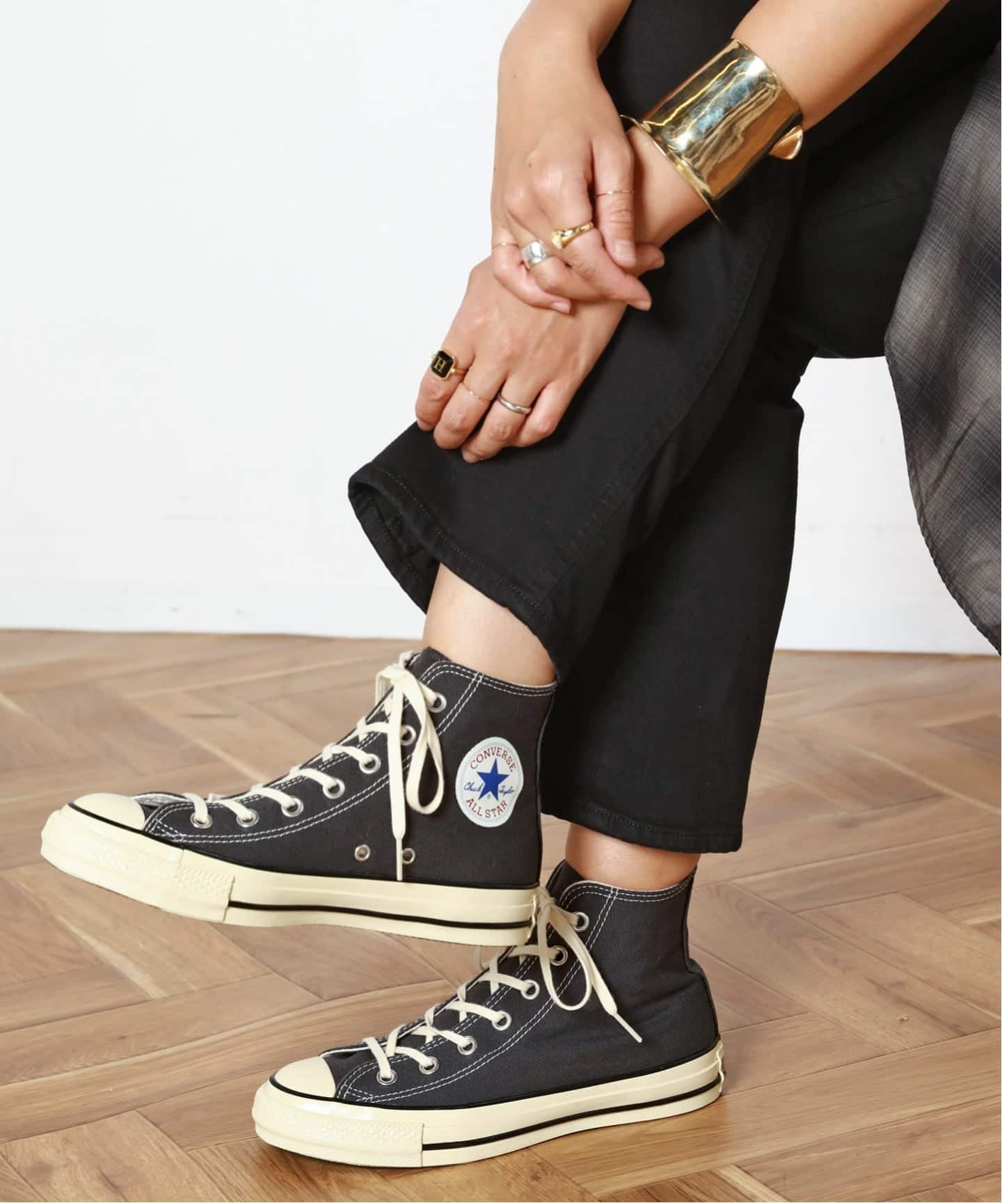 【CONVERSE】コンバース ALL STAR AGED AC HI CONVERSE/コンバース】ALL STAR AGED AC HI（black)（スニーカー