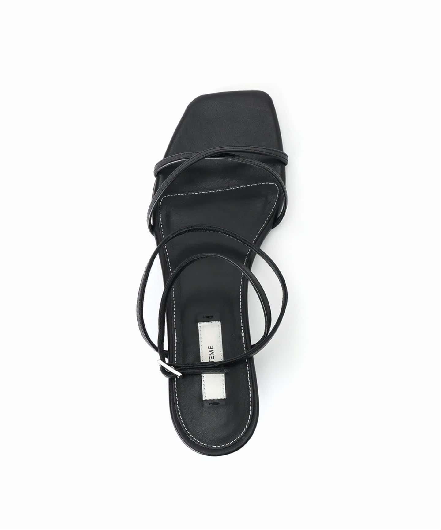 TOTEME/トーテム】LEATHER CROSSOVER SANDALS（サンダル）｜AP