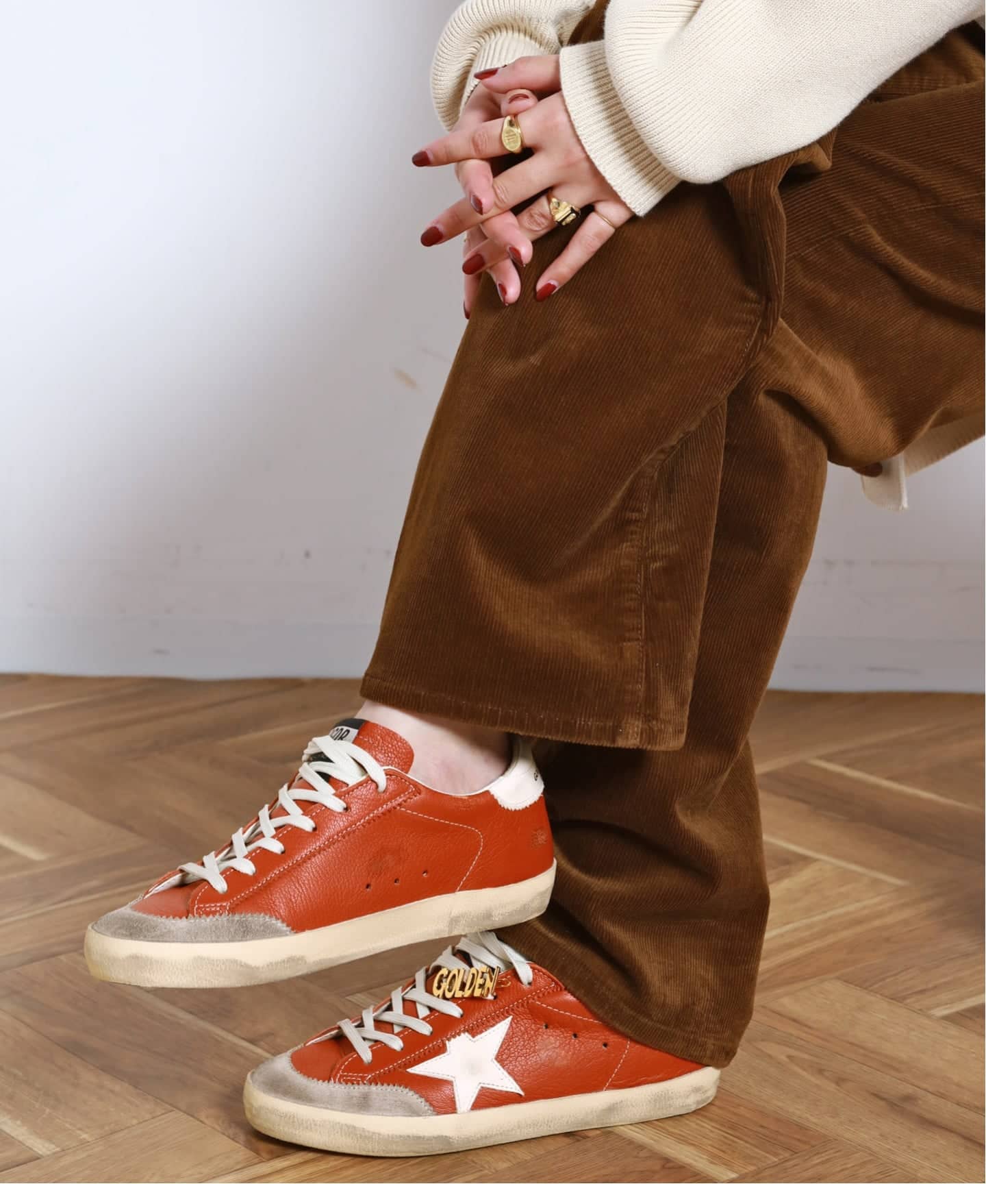 GOLDEN GOOSE / ゴールデングース】SUPER STAR(RED)（スニーカー